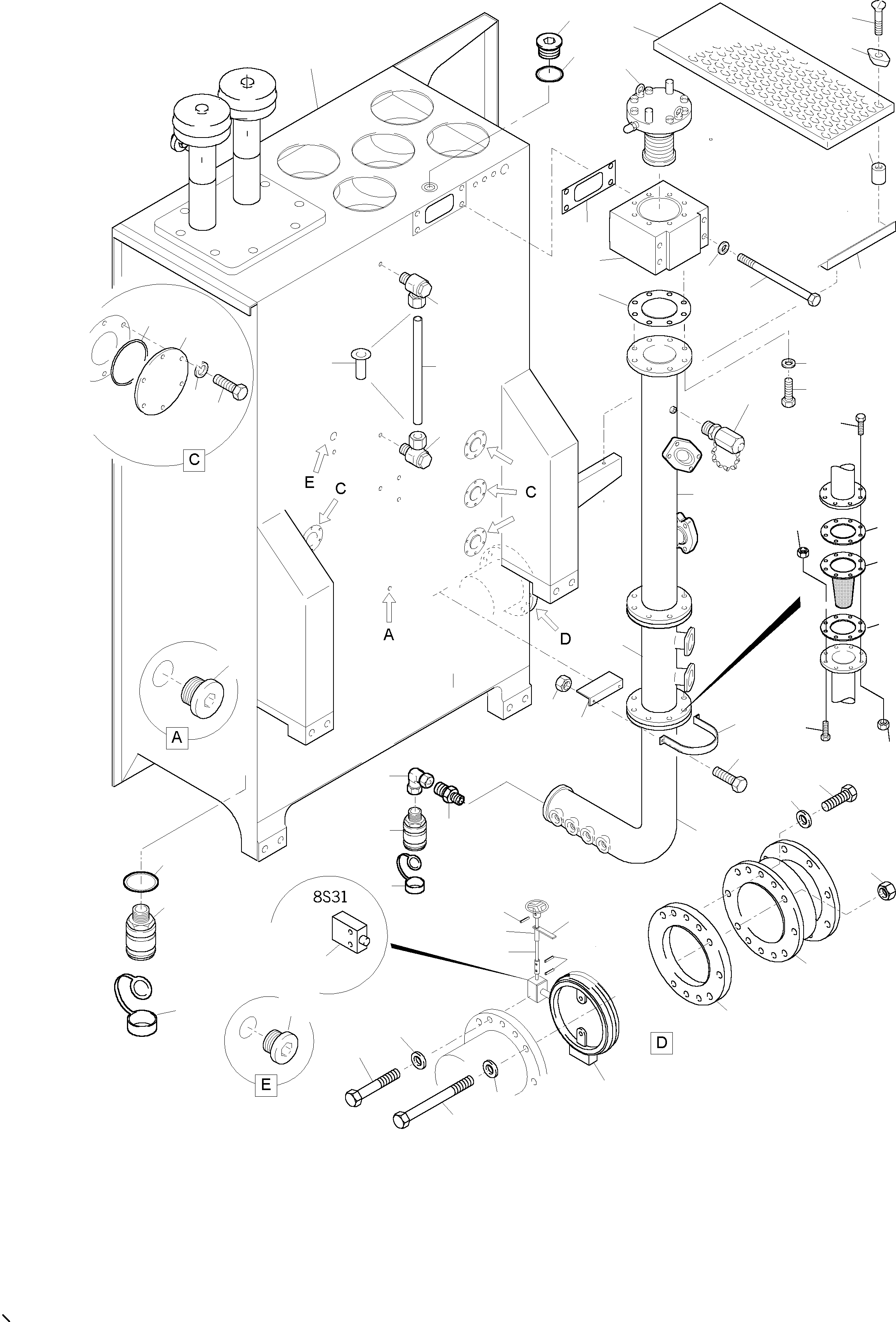 Уголок 910 955 40 KOMATSU