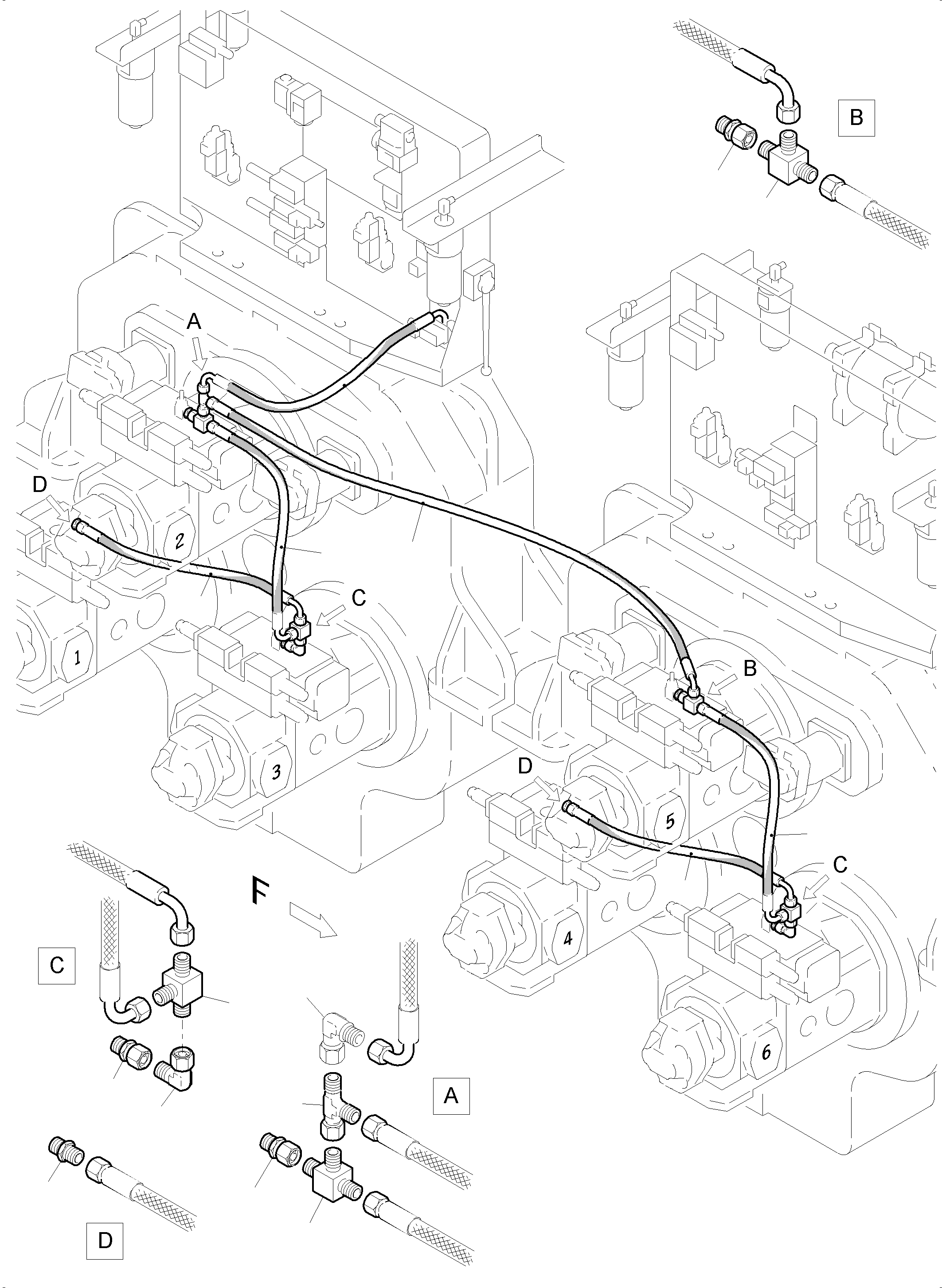 Соединительный штуцер 906 742 40 KOMATSU