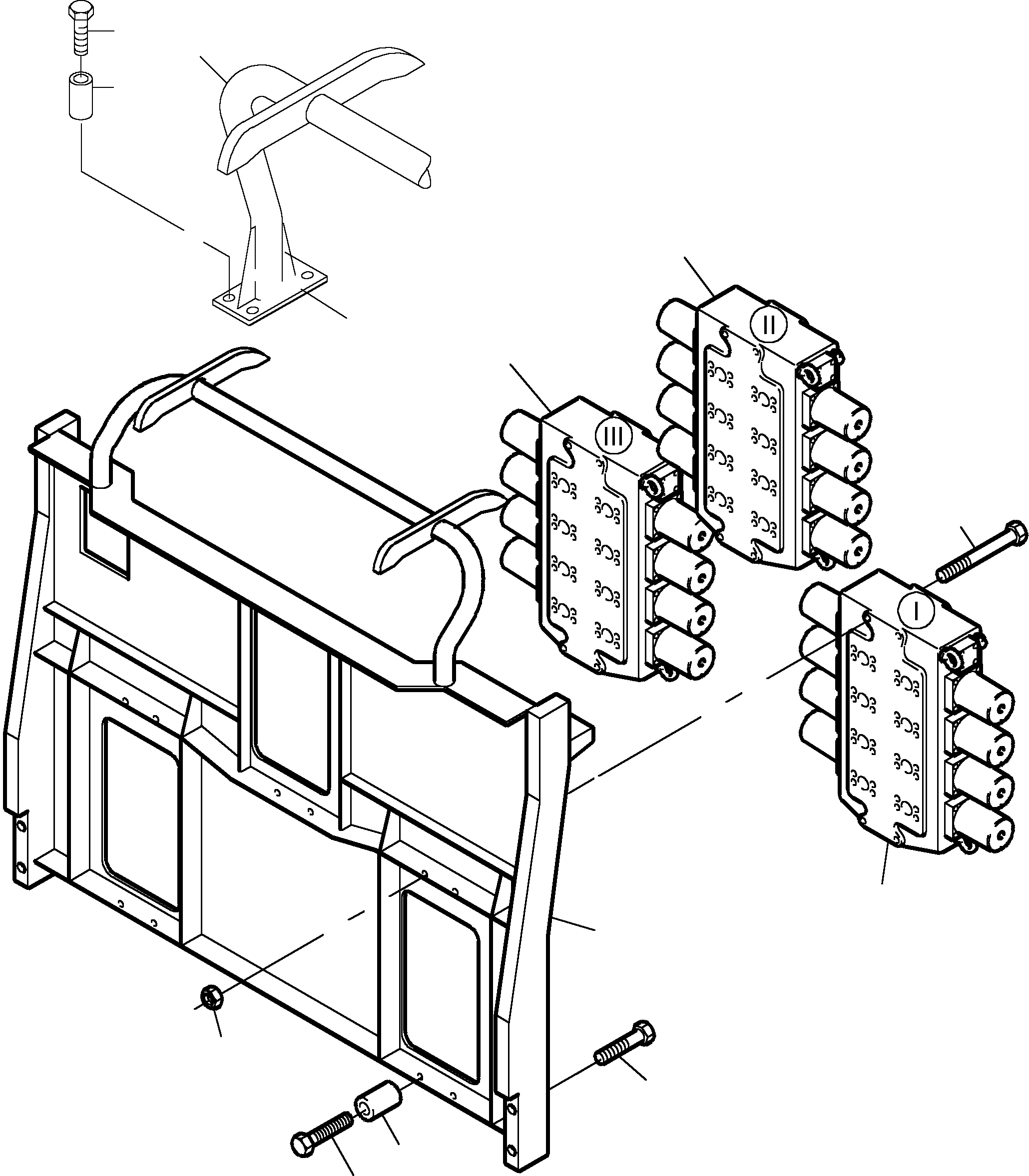 Support, control unit 910 441 40 KOMATSU