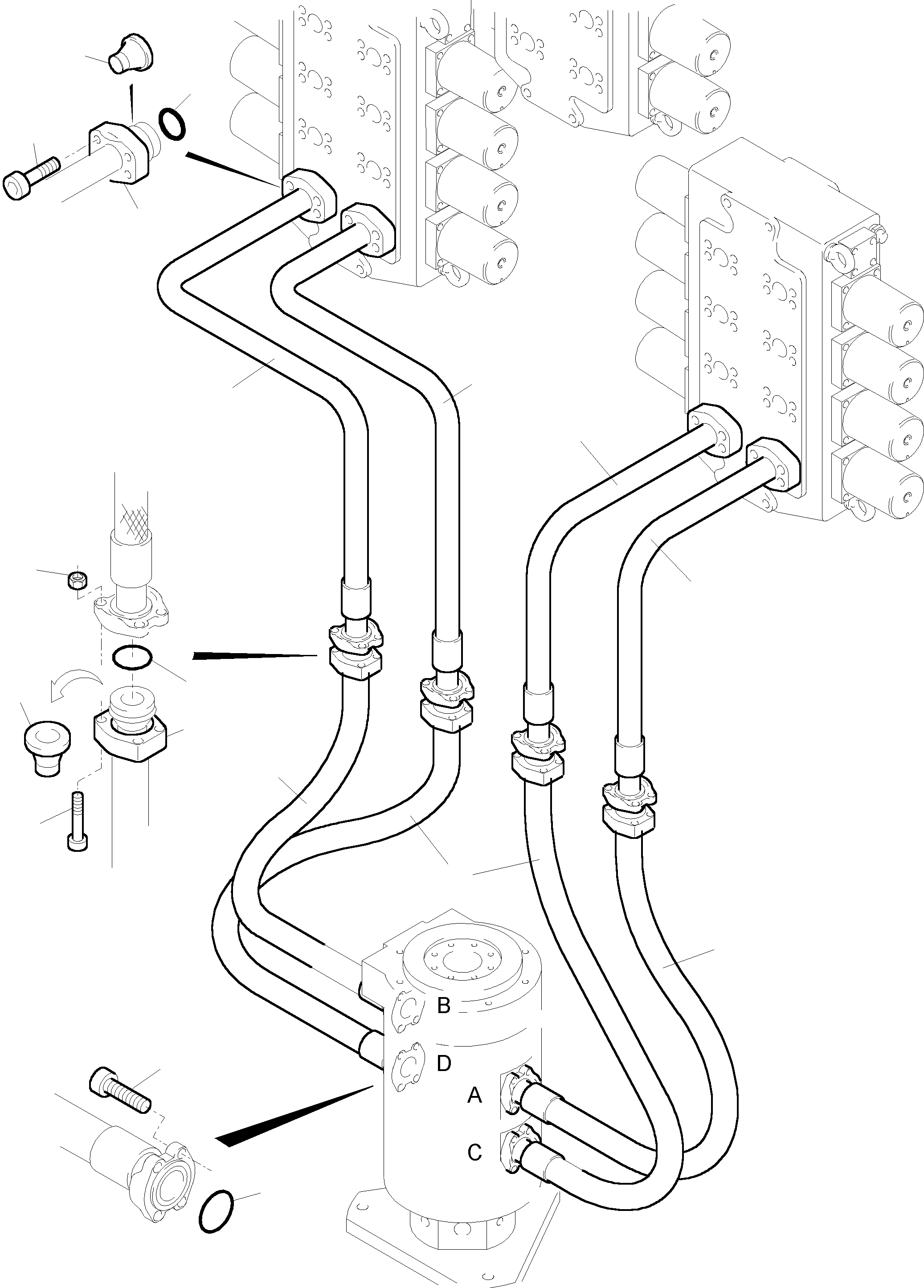 Pipe assy 768 918 73 KOMATSU