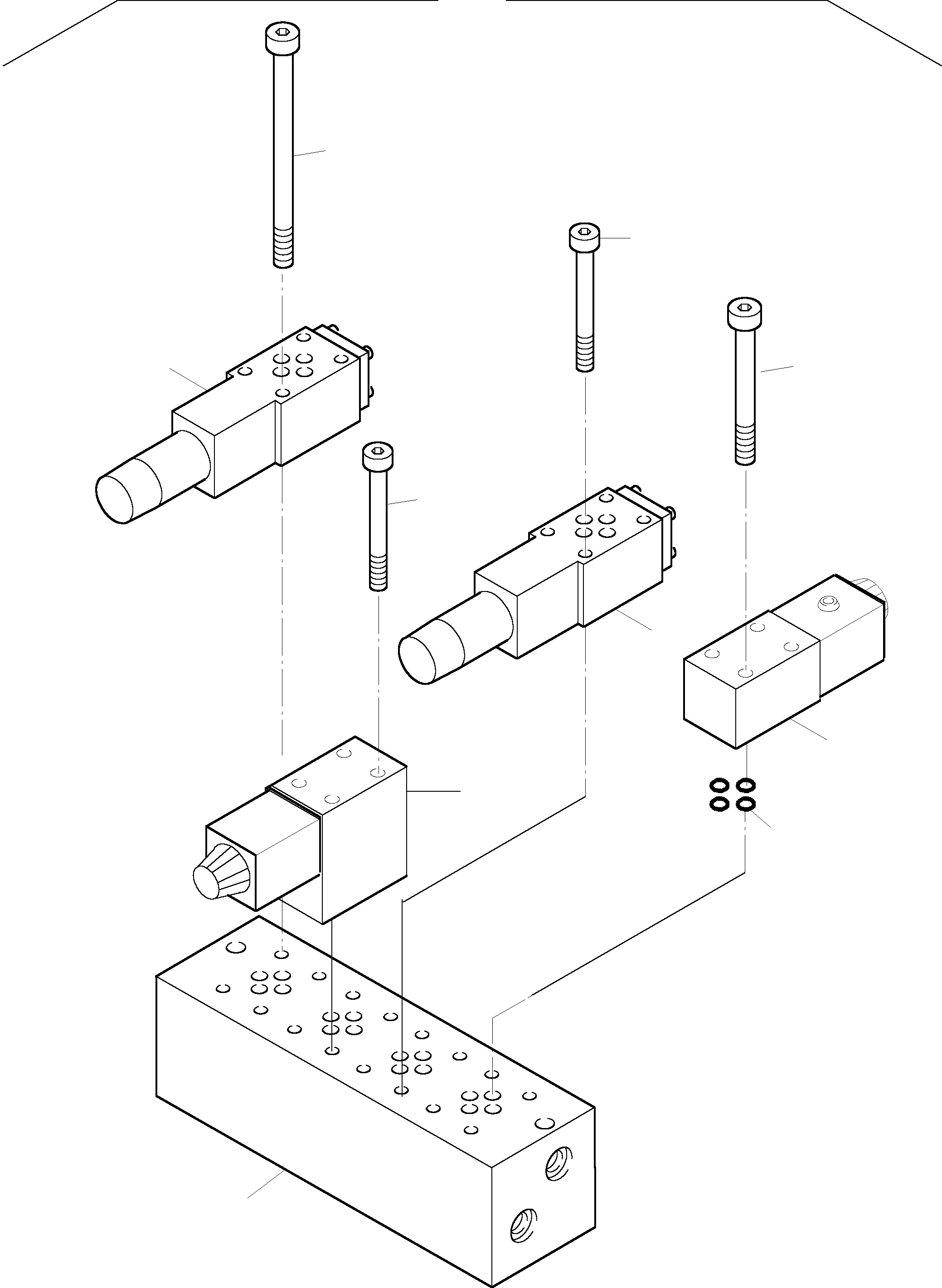 Multi-station manifold block 876 720 40 KOMATSU