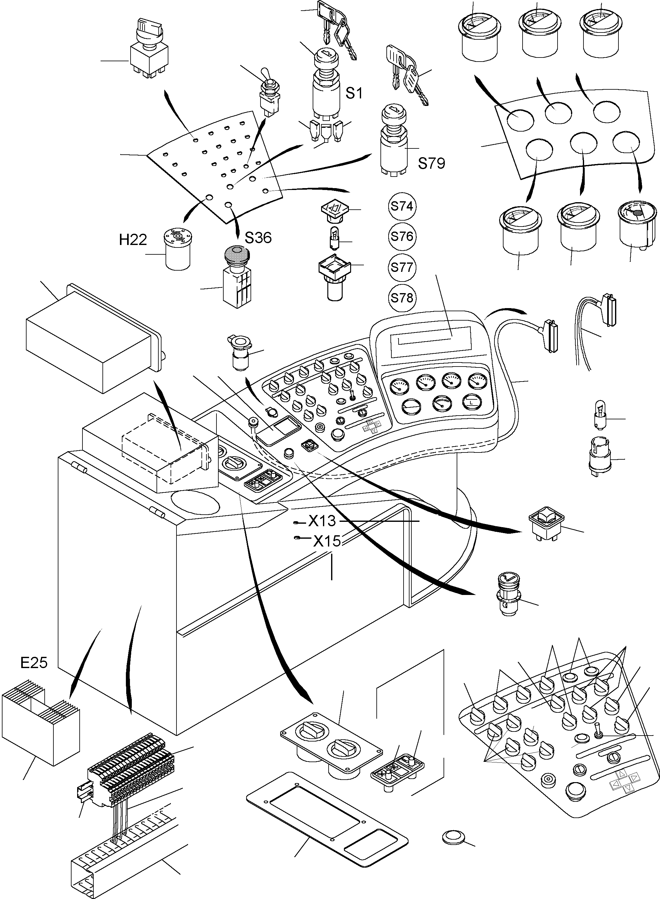 Display 908 321 40 KOMATSU