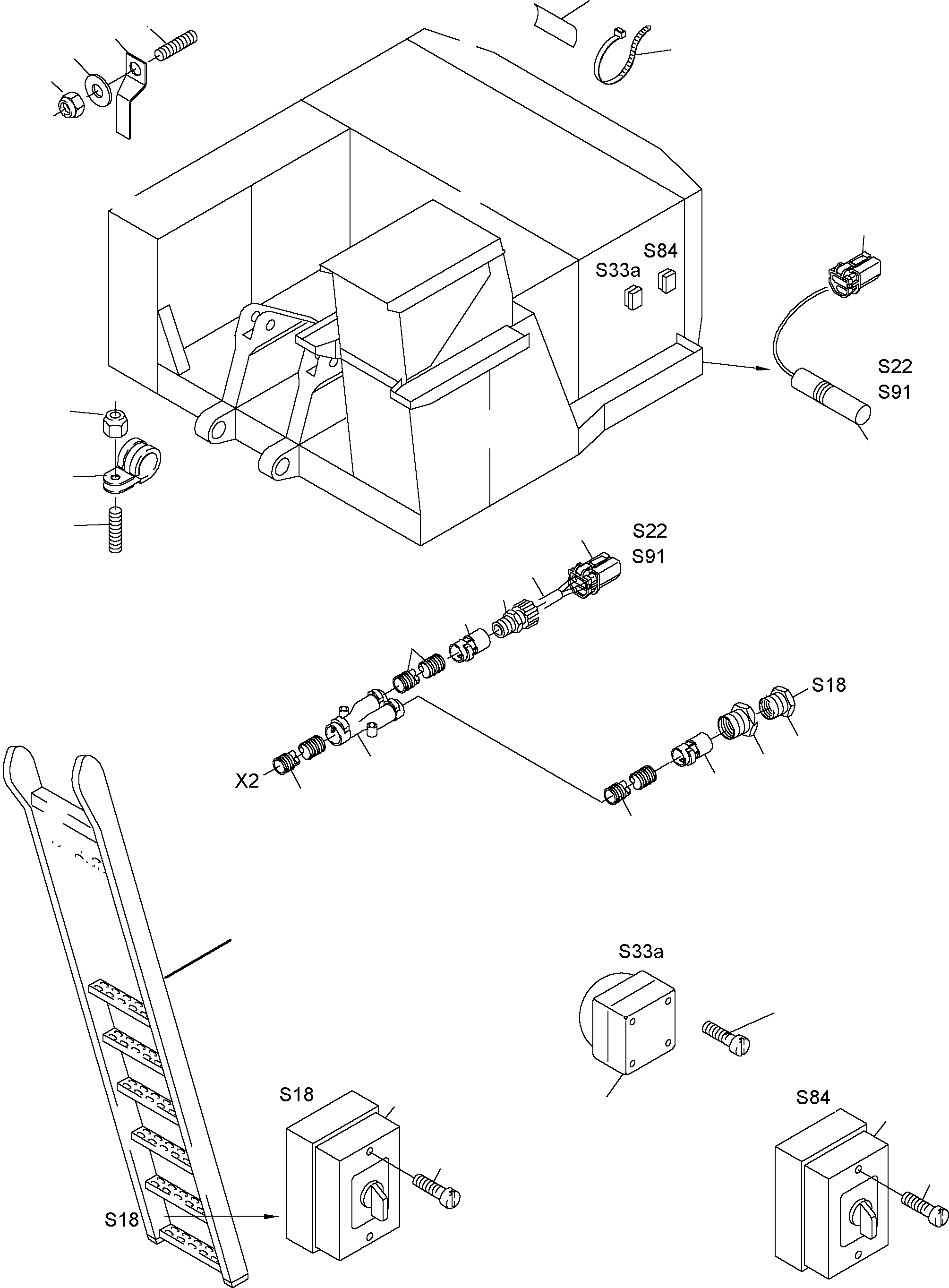 Harness - ladder 916 617 40 KOMATSU