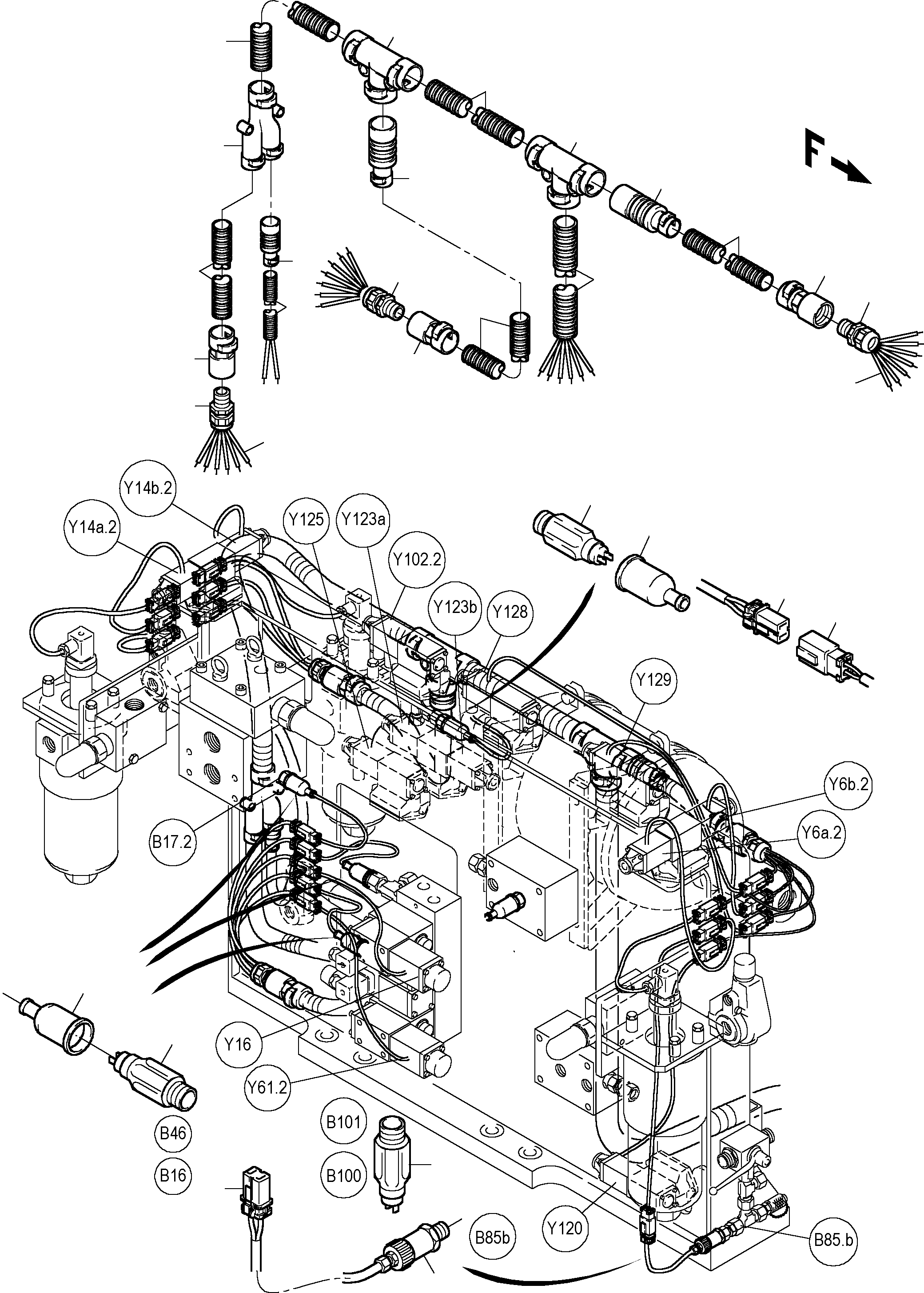 Датчик давления 896 753 40 KOMATSU