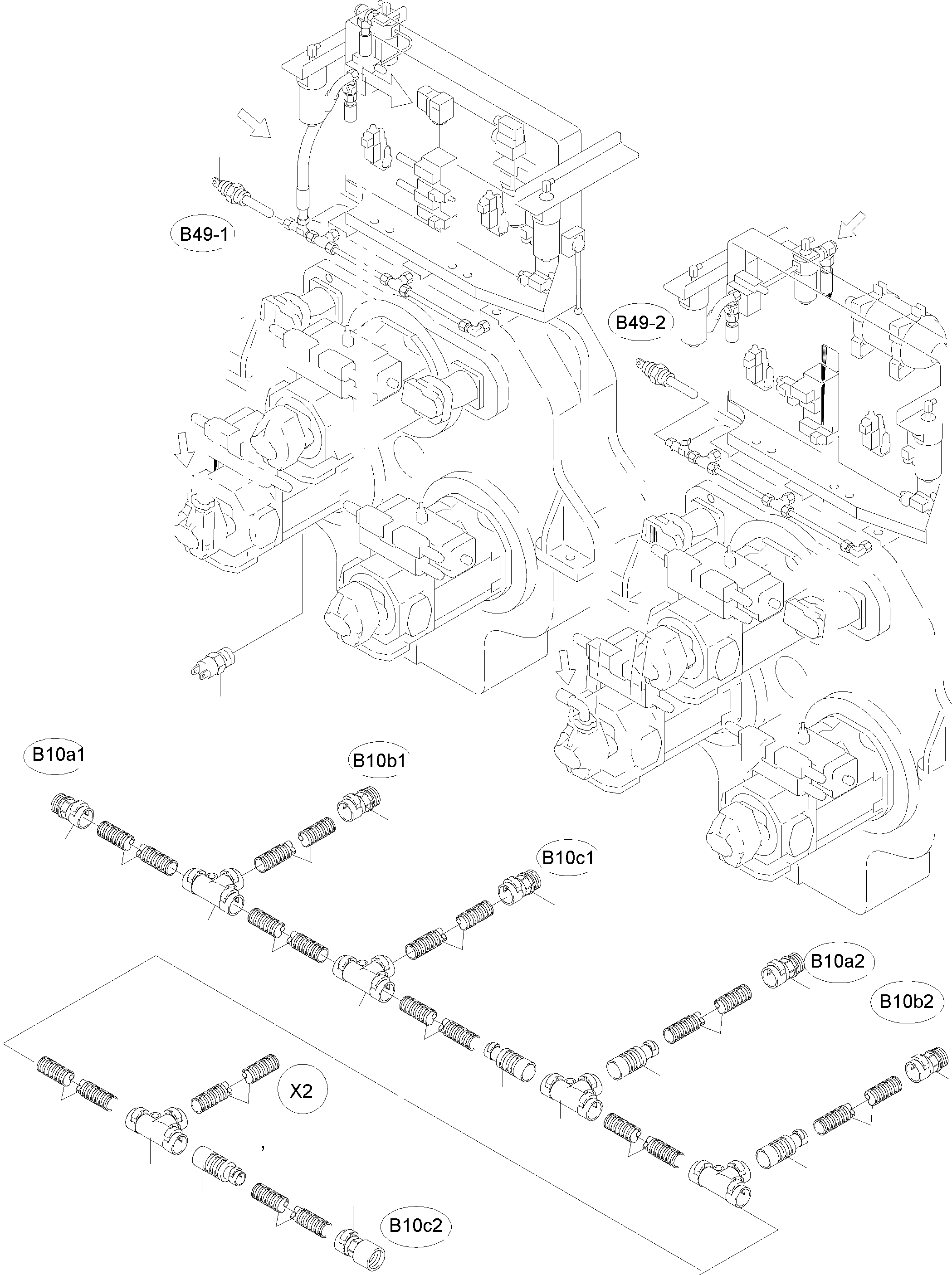 Harness Contamination switch 916 618 40 KOMATSU