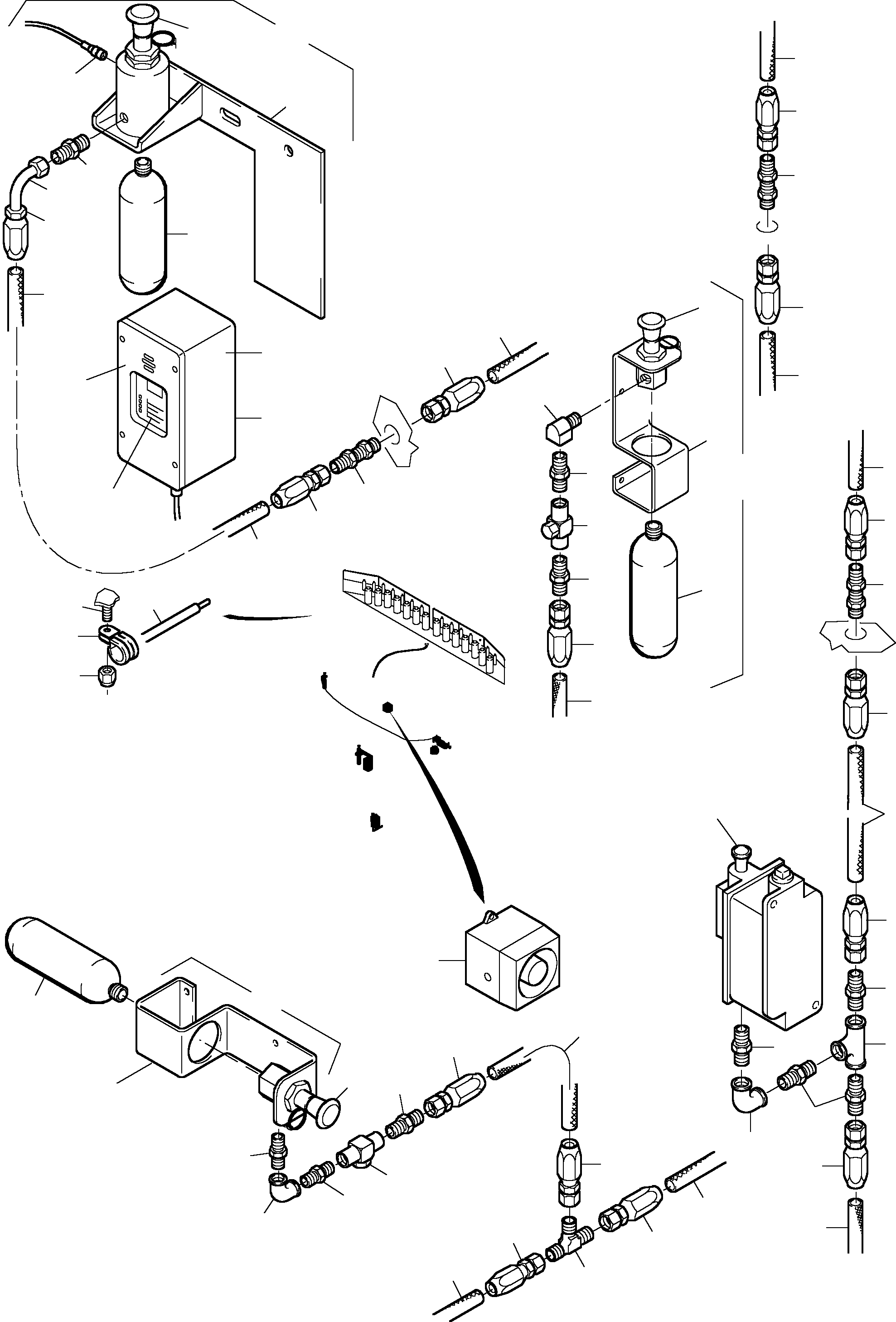 Actuating arrangement 770 180 73 KOMATSU