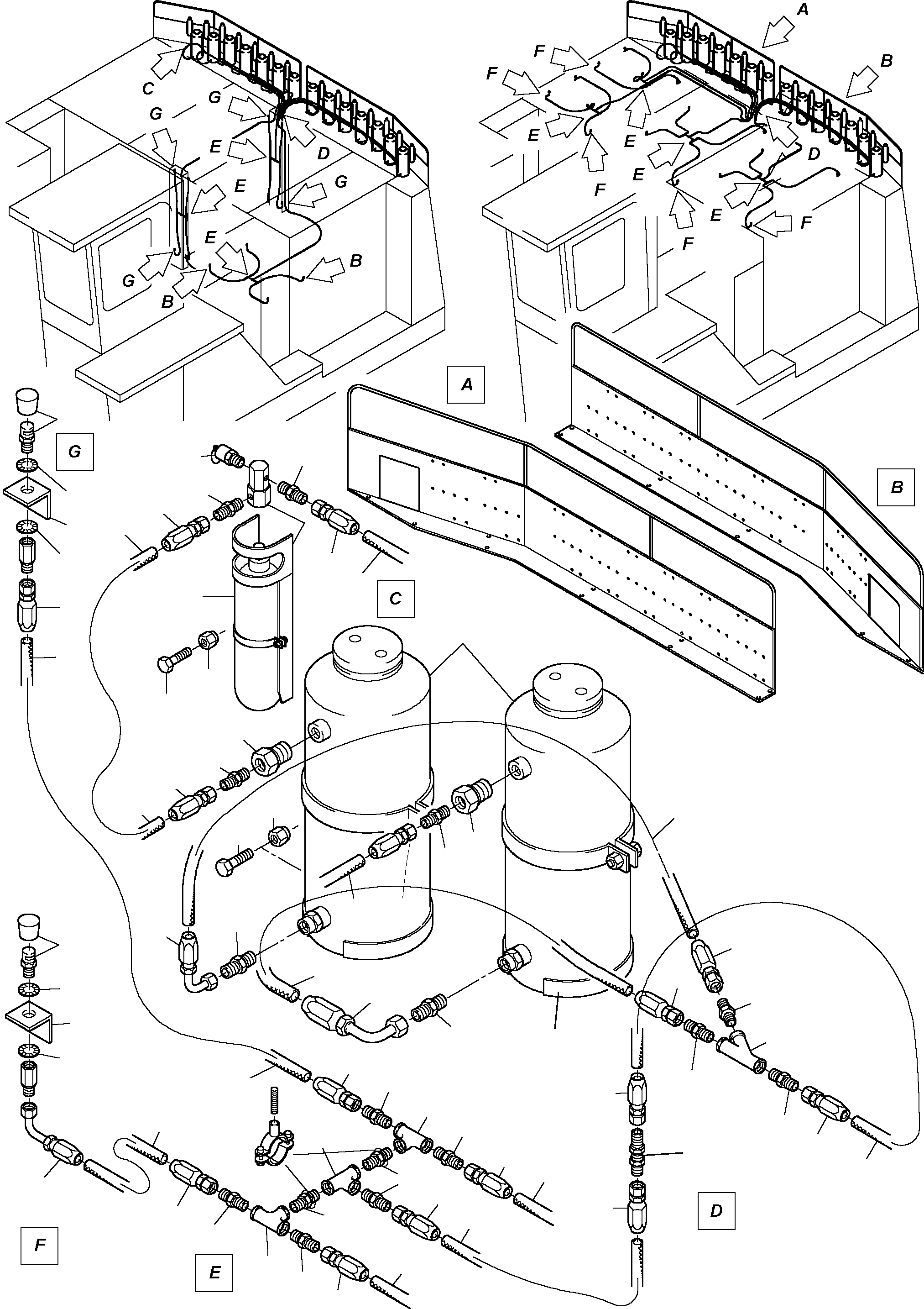 Spray jet 764 070 73 KOMATSU