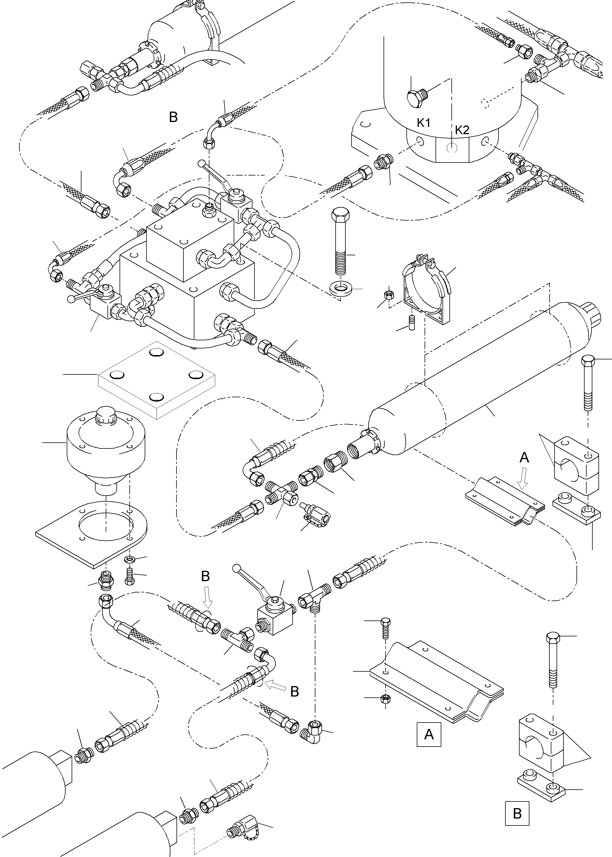 Полухомут 509 058 40 KOMATSU