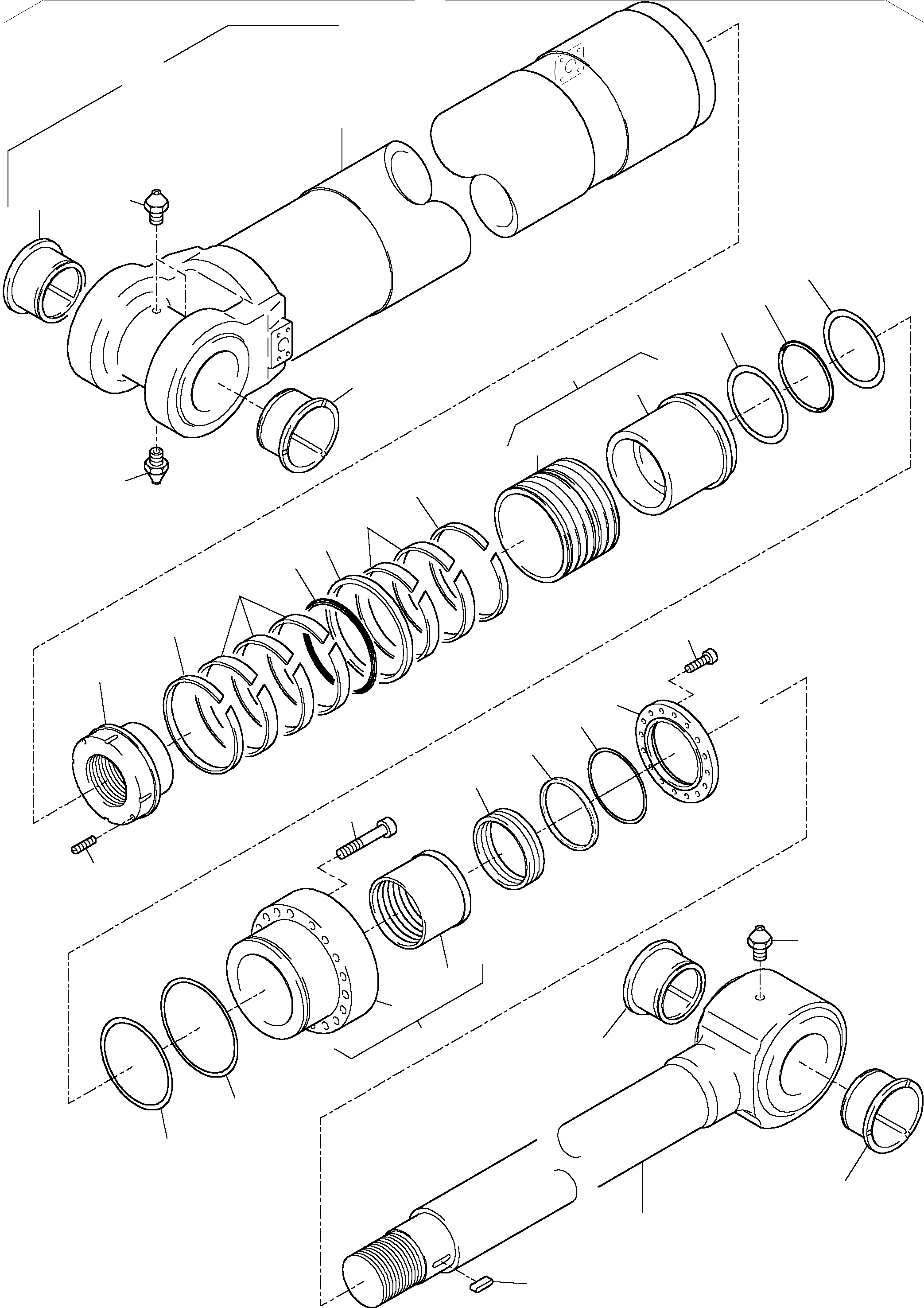 Seal kit for sealing flange fig-nos: 17,18,23 and 27 768 884 73 KOMATSU