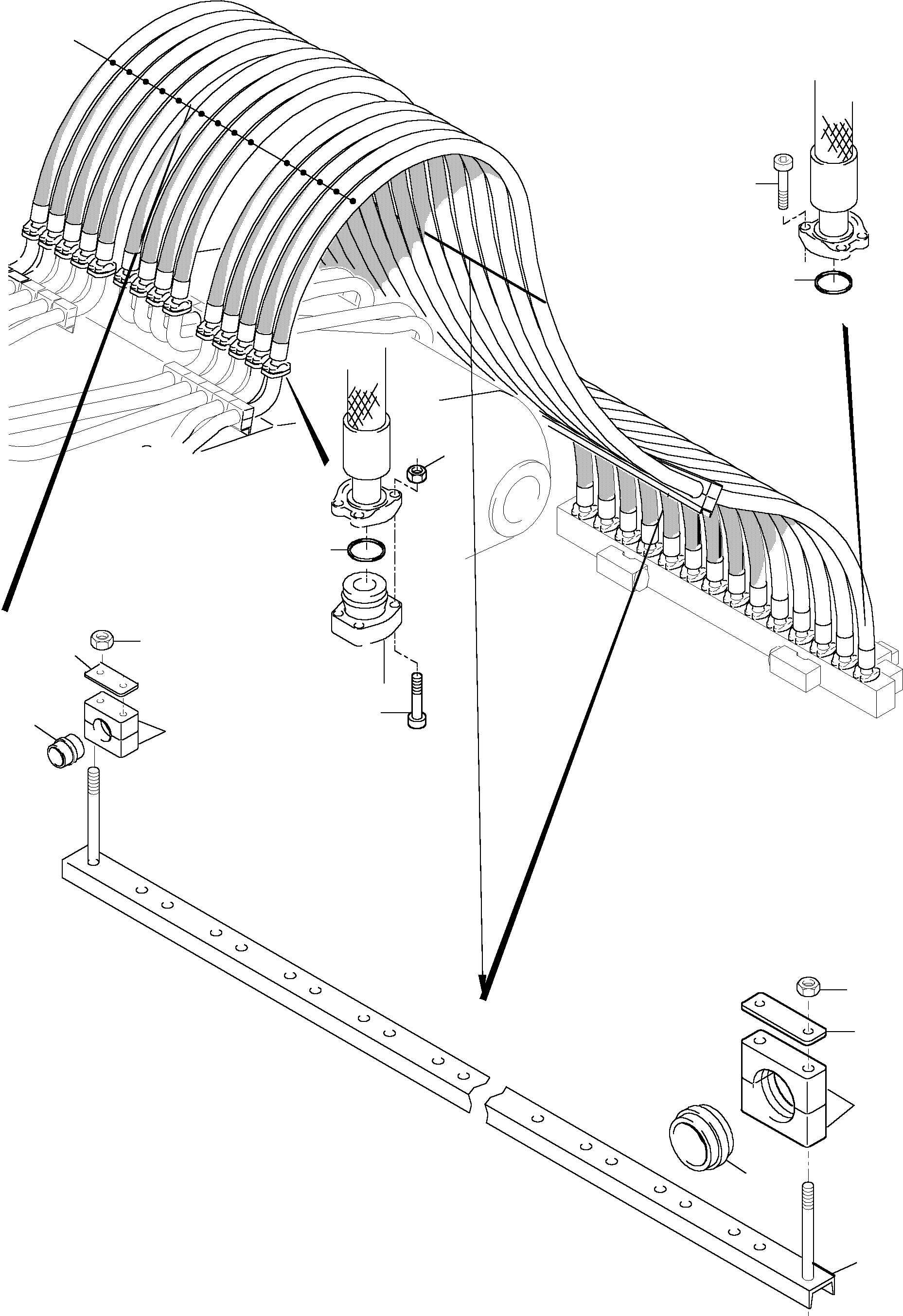 Clamp line 913 588 40 KOMATSU