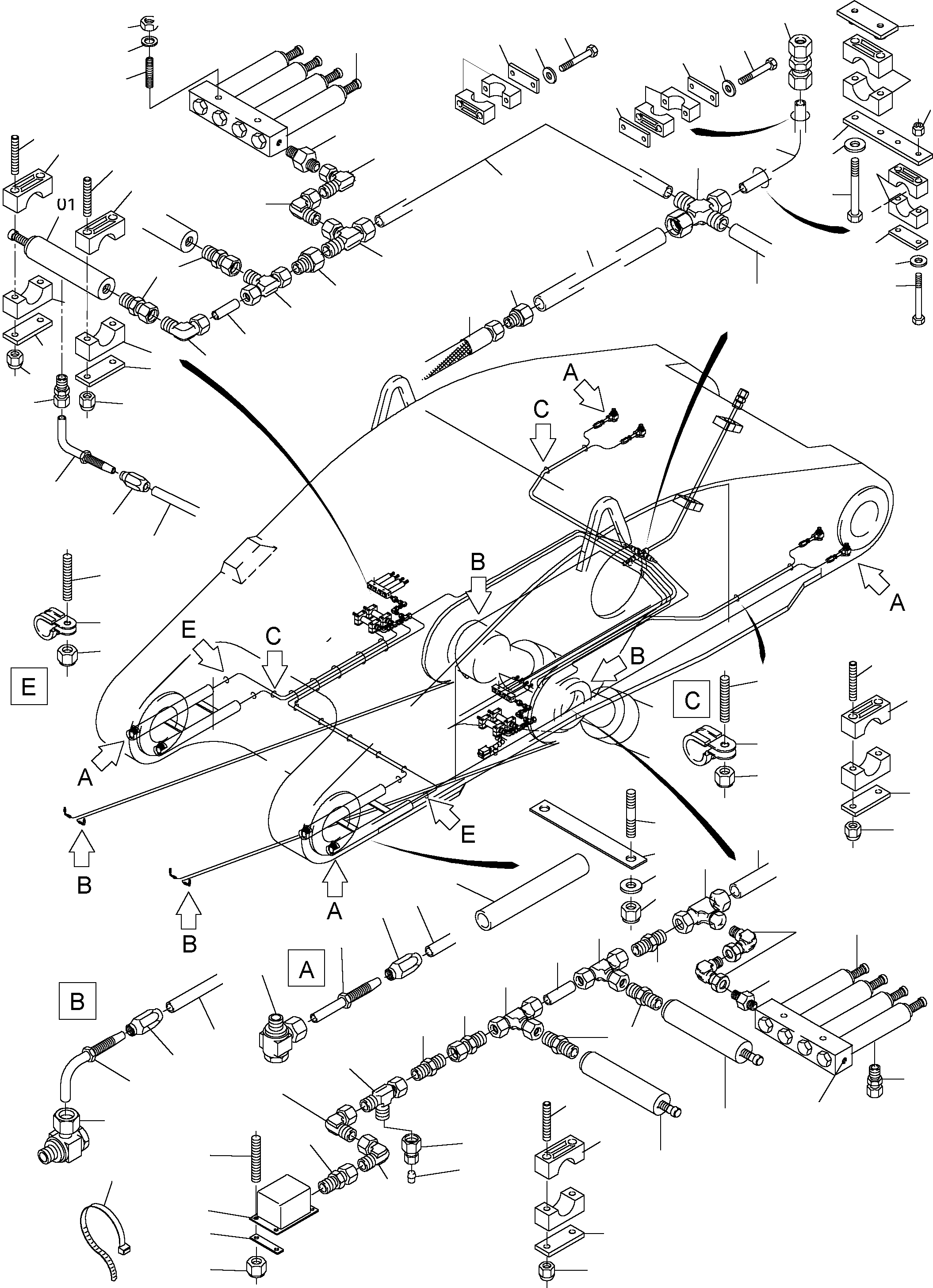 Union Ø 25 922 137 40 KOMATSU