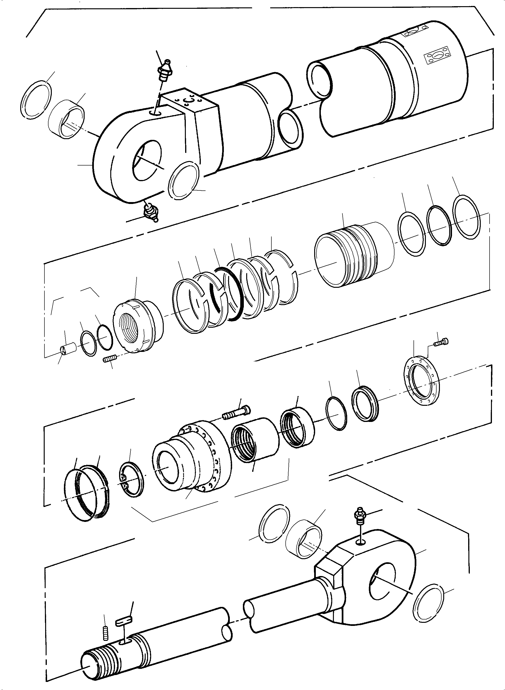 Cylinder barrel 911 341 40 KOMATSU