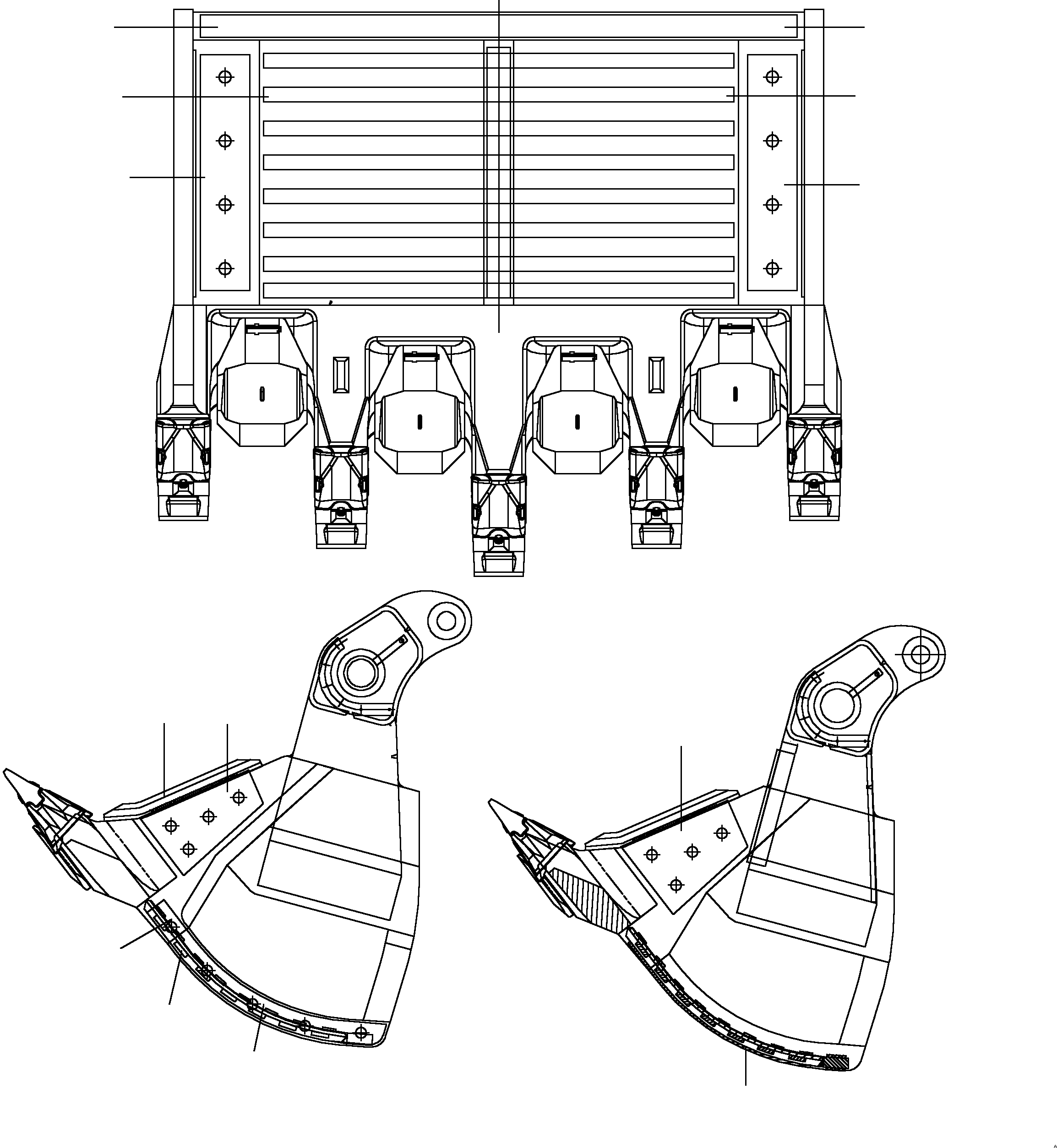 Wear plate, outside 922 357 40 KOMATSU