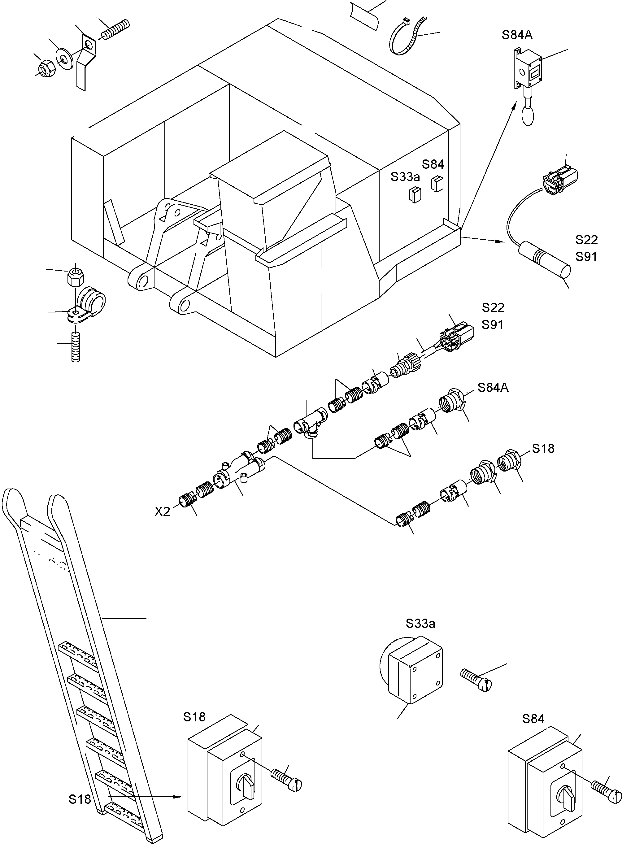 Harness - ladder 923 172 40 KOMATSU