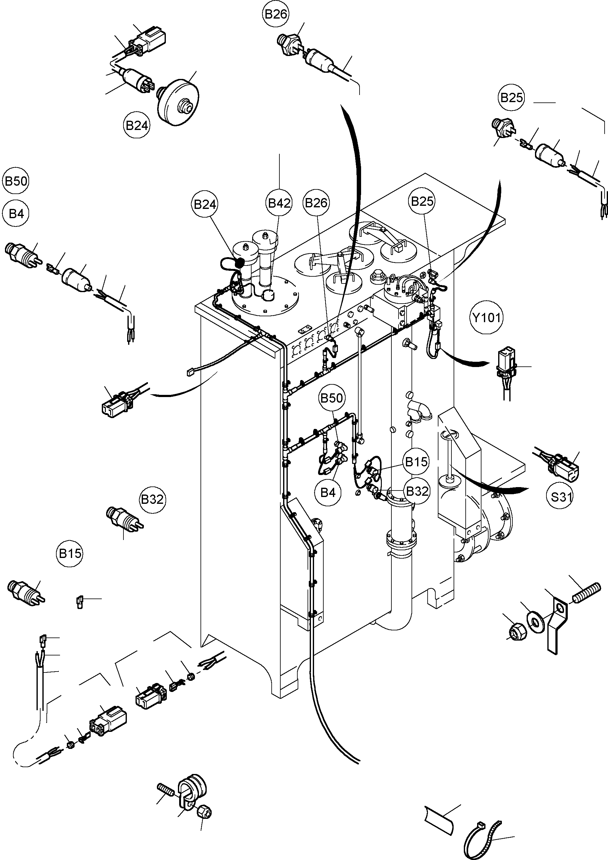 Temperature transmitter 907 189 40 KOMATSU