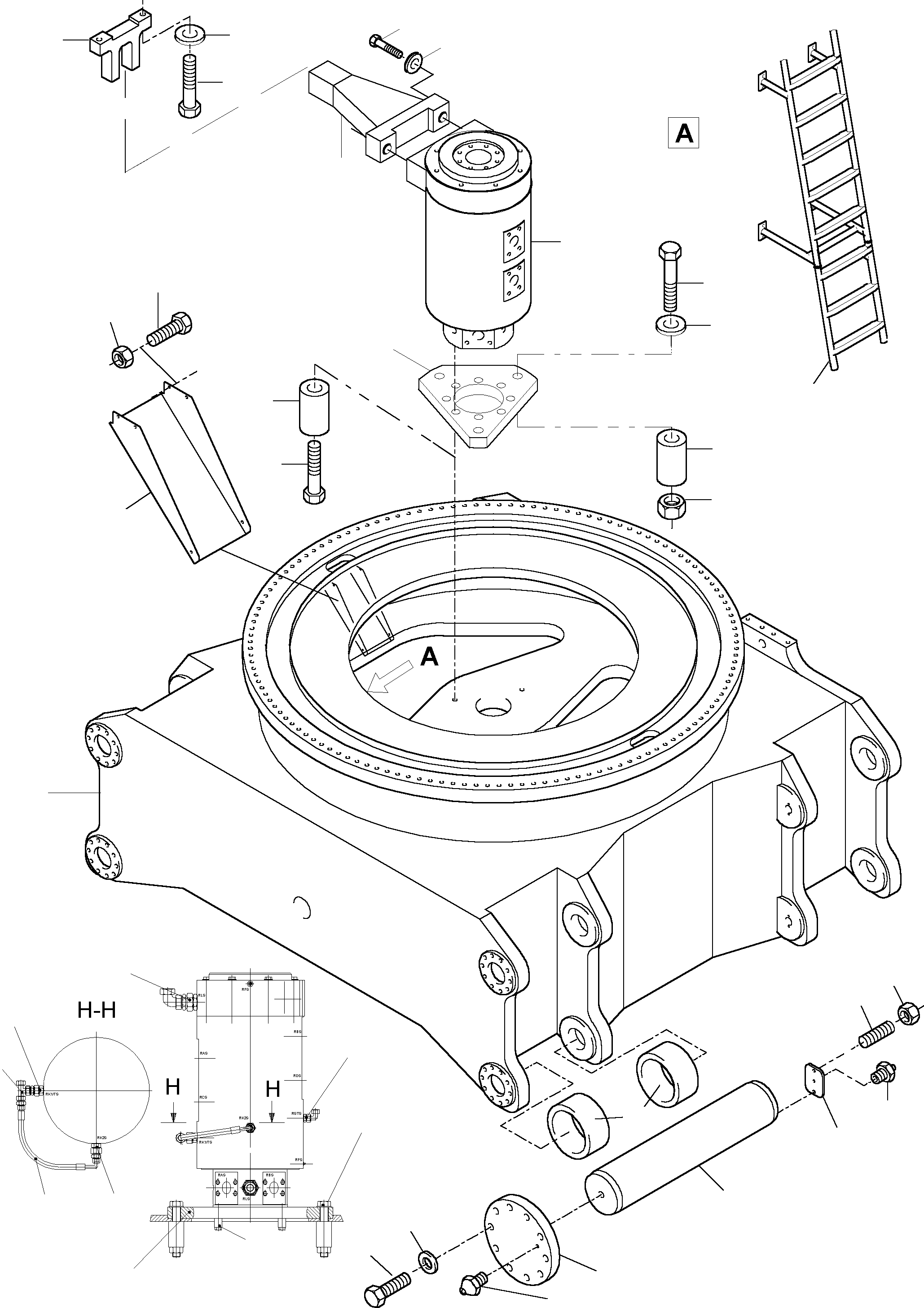 Carbody MB 921 876 40 KOMATSU