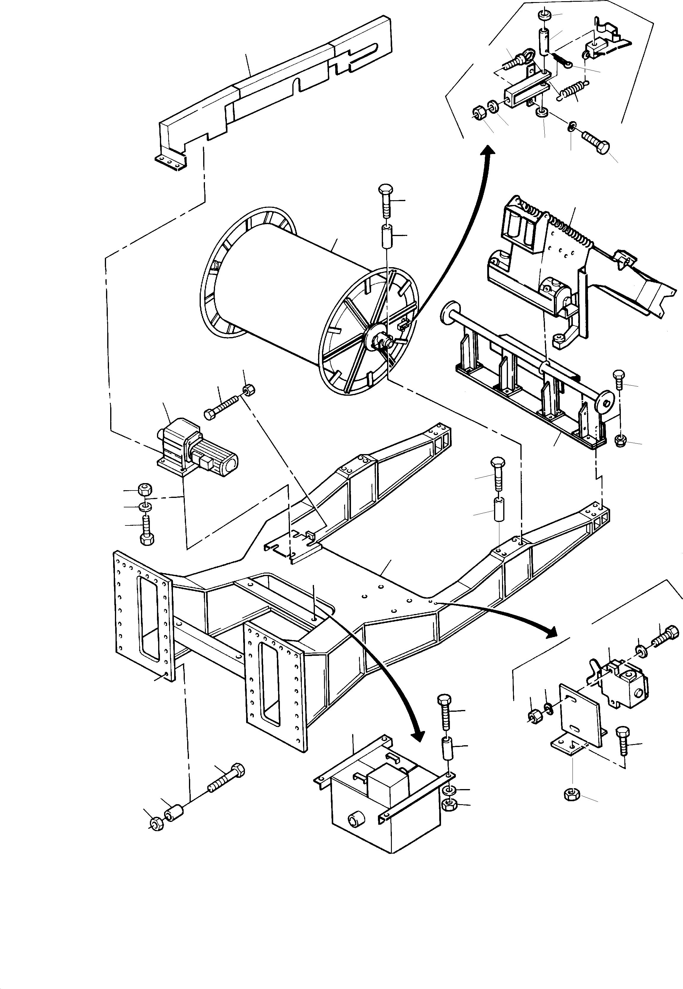 Supporting beam 598 210 40 KOMATSU
