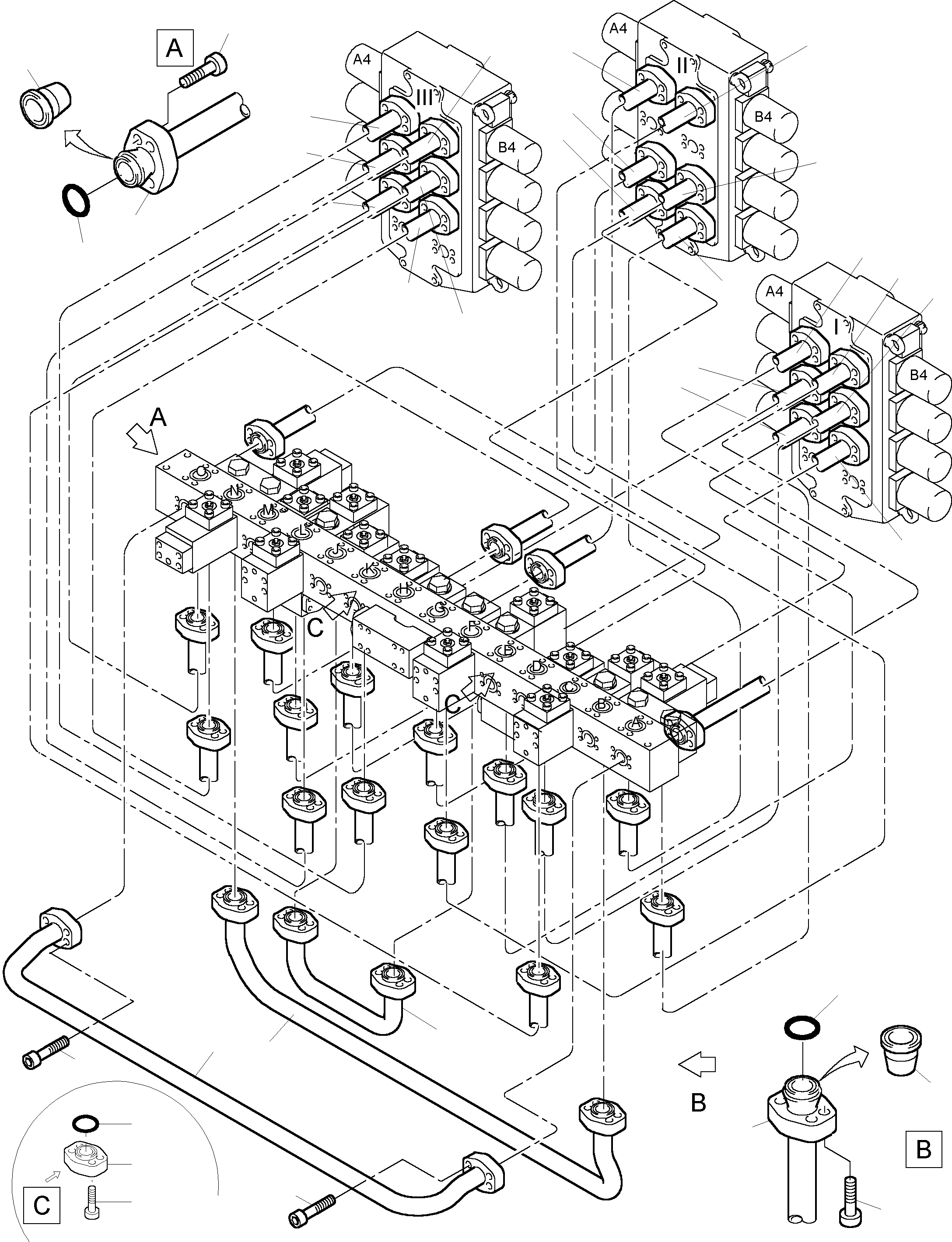 Труба в сборе ø 65 792 341 73 KOMATSU