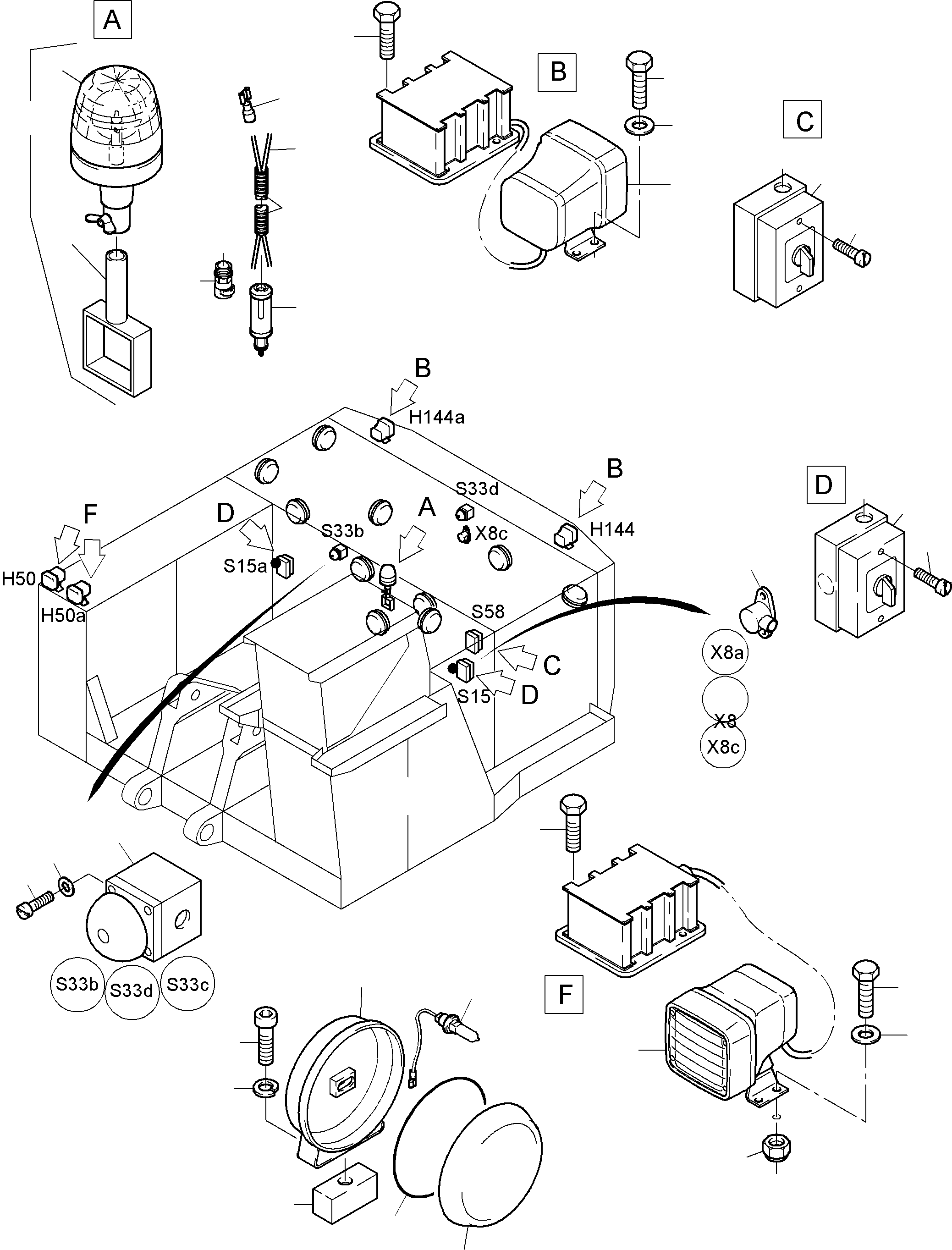Harness - engine housing 923 156 40 KOMATSU