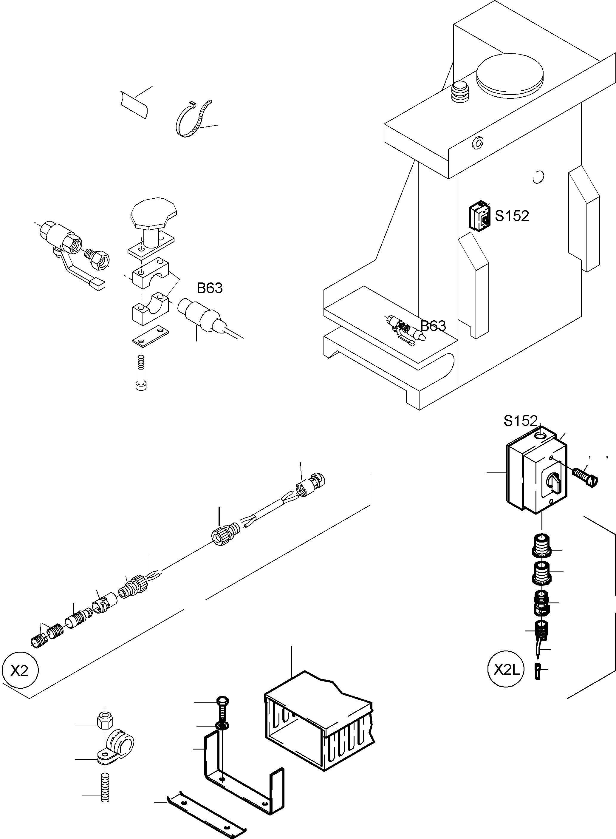 Harness - tank sensor 916 616 40 KOMATSU