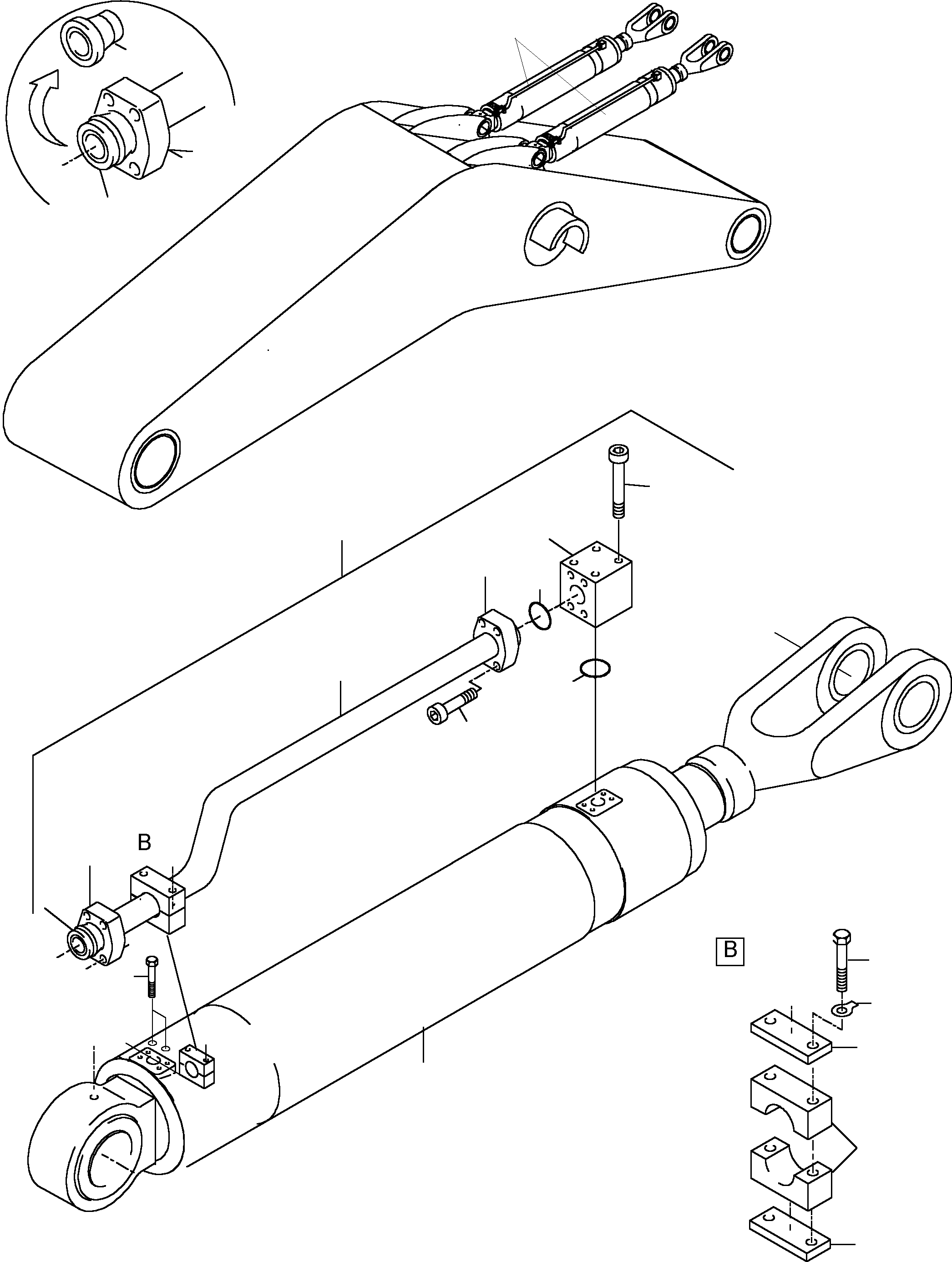 Piping, assy. l.h. fig-nos. 05-20 913 962 40 KOMATSU