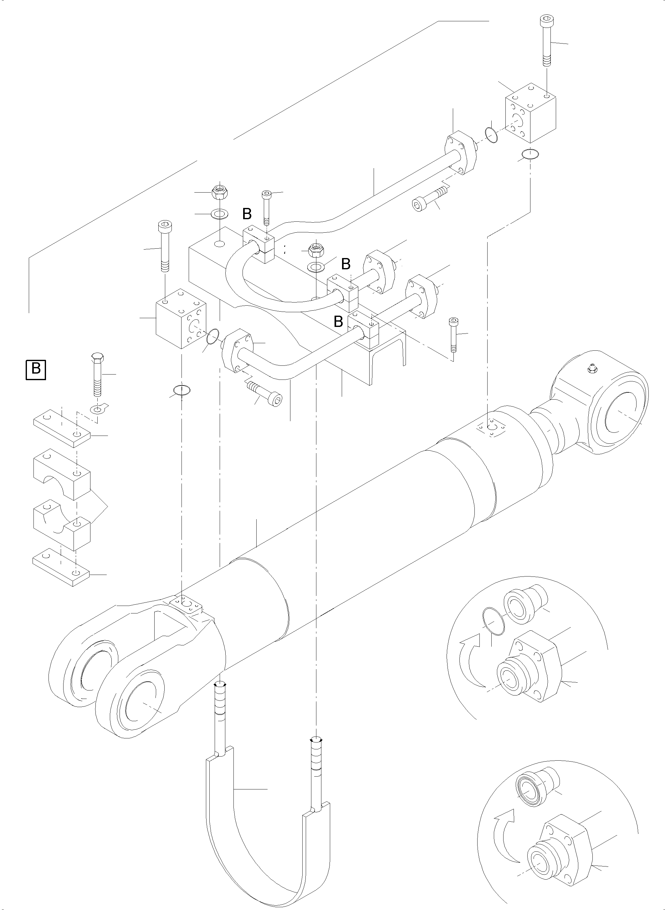 Pipe assy.Ø 65 792 296 73 KOMATSU