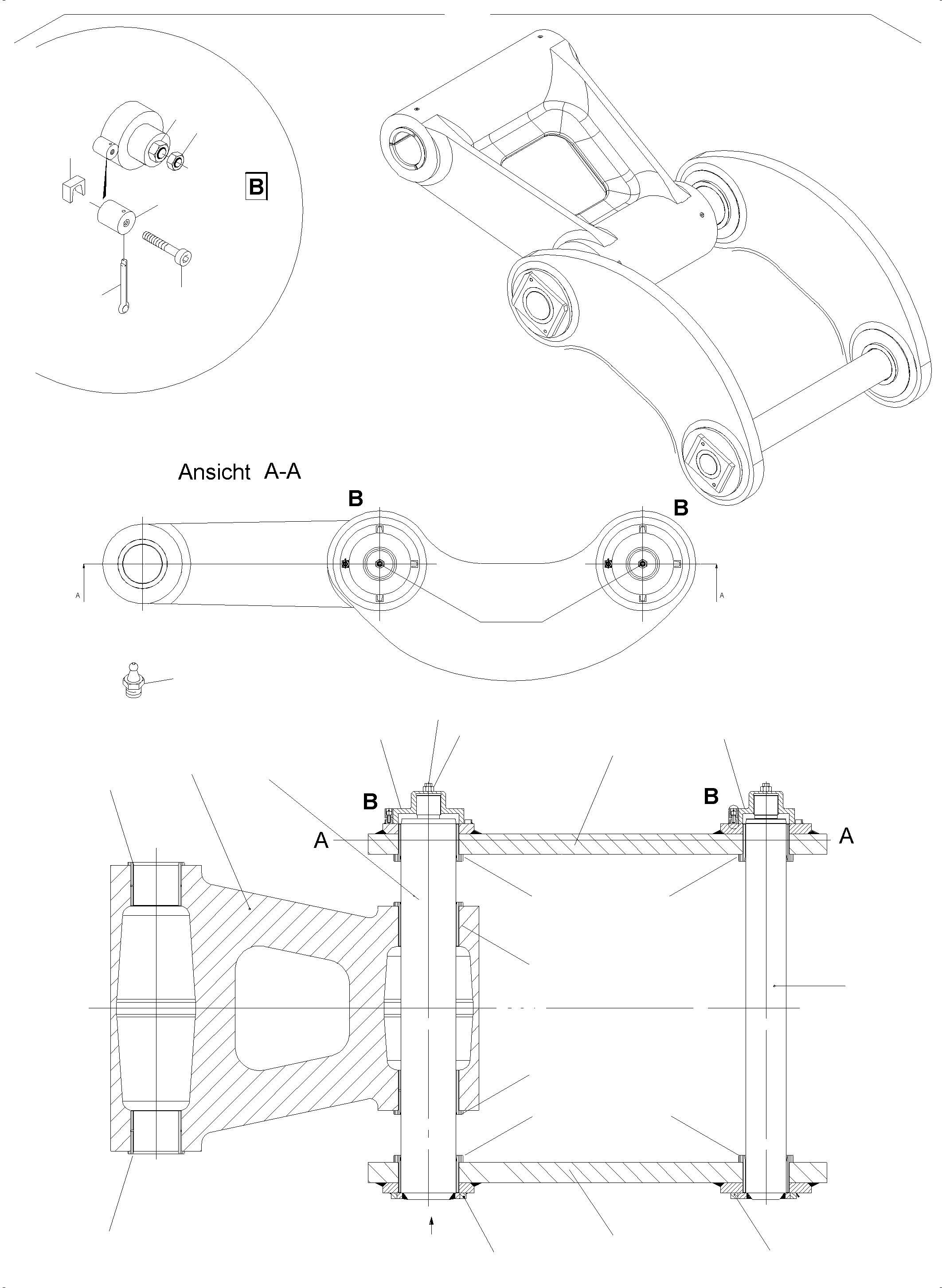 Pin with Plate 925 461 40 KOMATSU