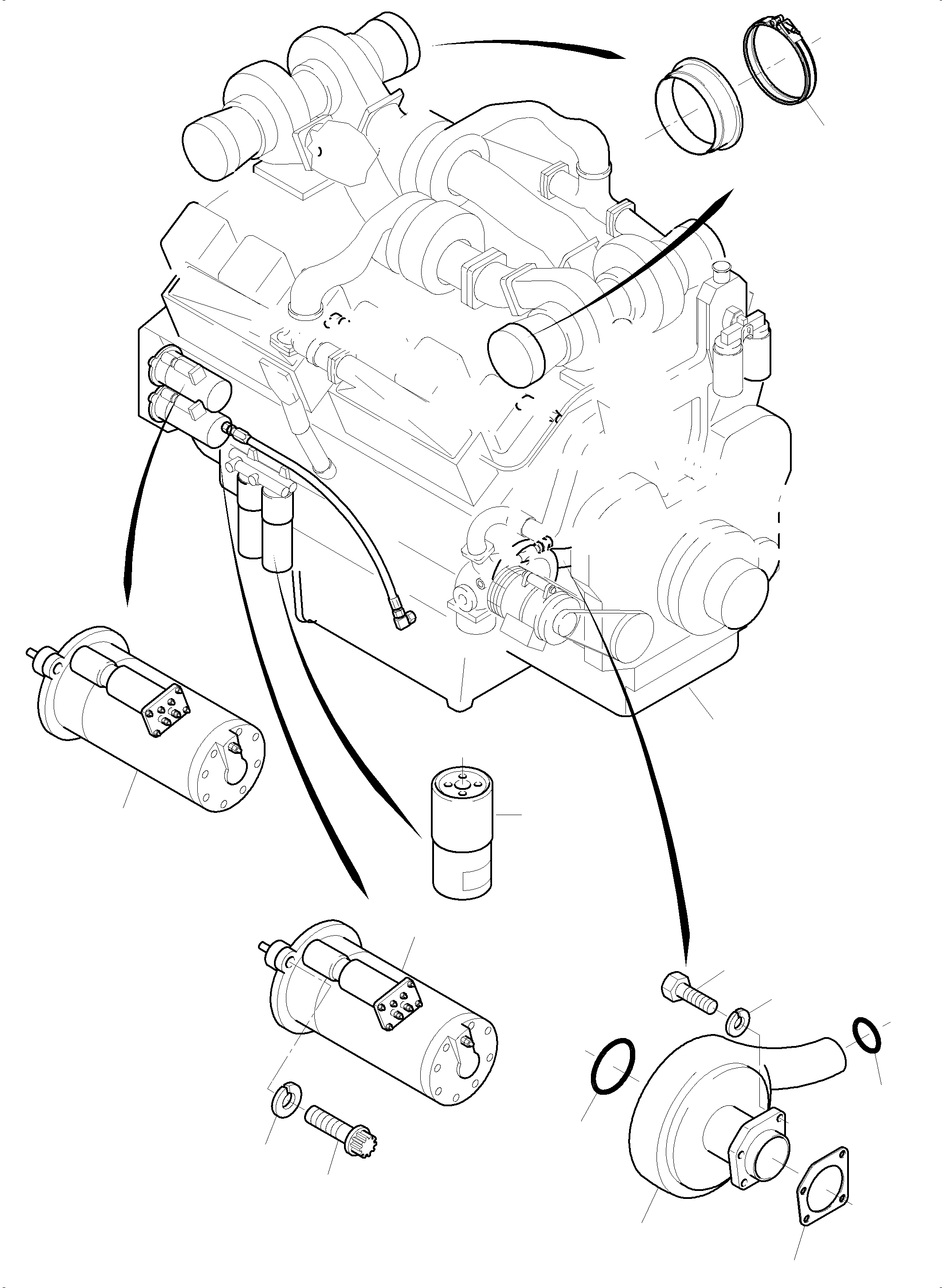 Pulley 5 ribbs generator 793 271 73 KOMATSU