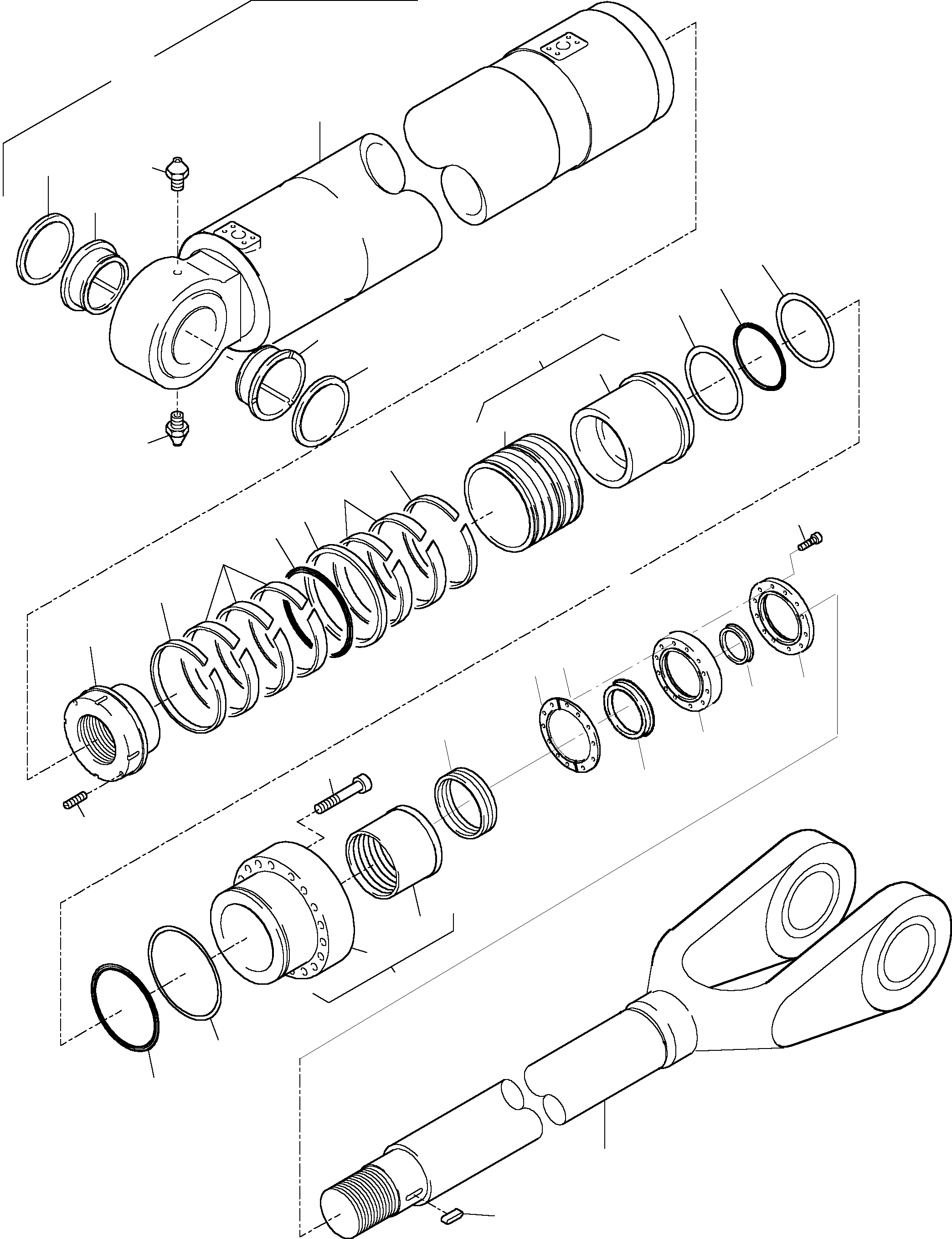 Cylinder assy. fig-nos: 03-05 793 101 73 KOMATSU