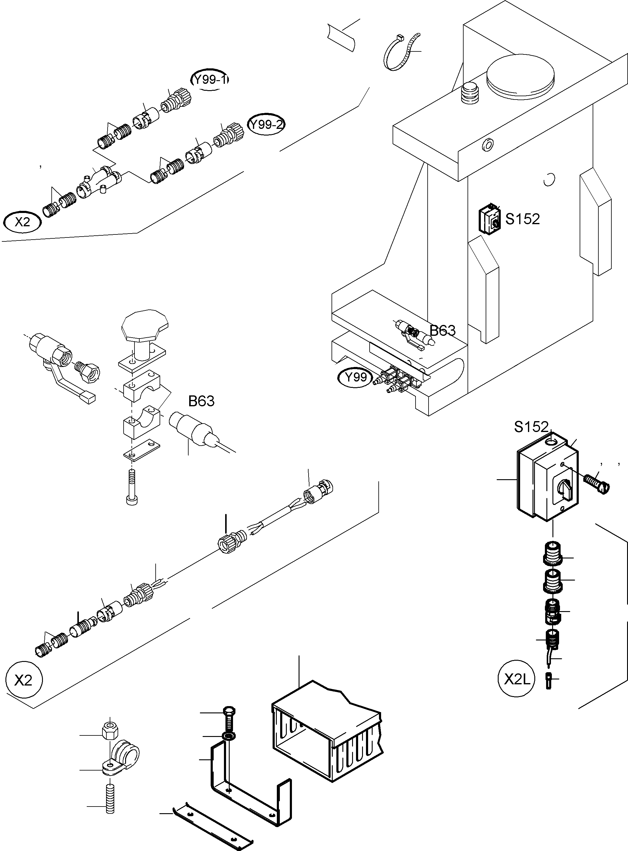 Harness check valve 923 582 40 KOMATSU
