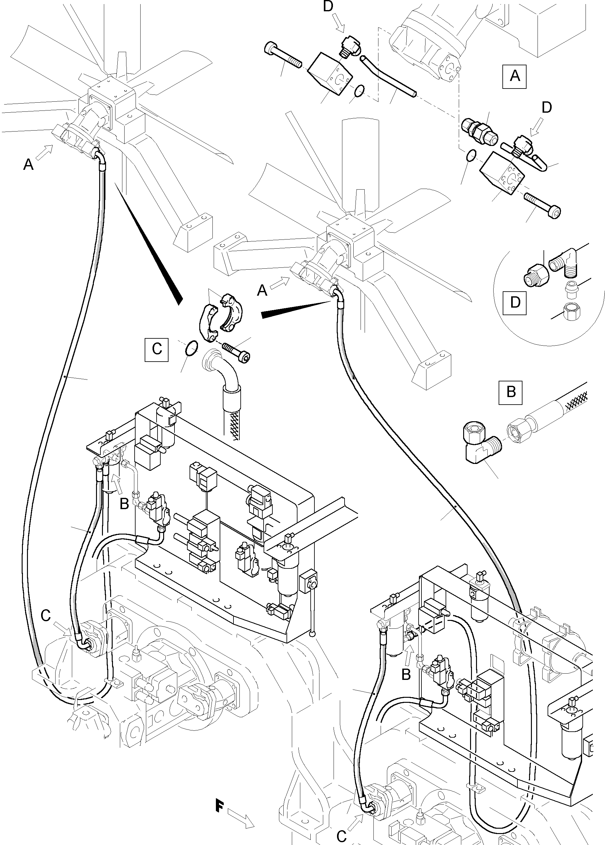 Полуфланец 066 637 98 KOMATSU