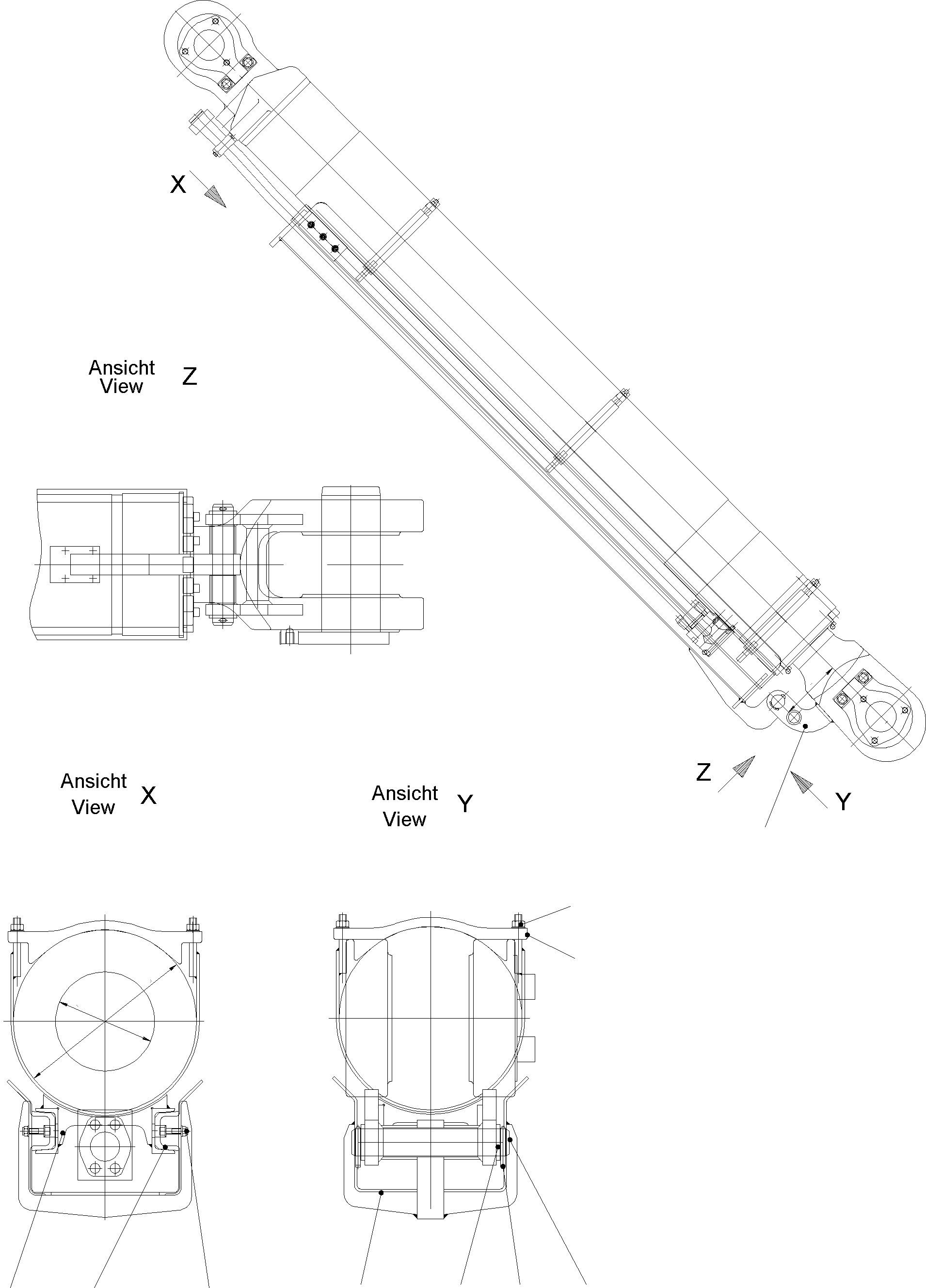 Вилка карданная 922 252 40 KOMATSU