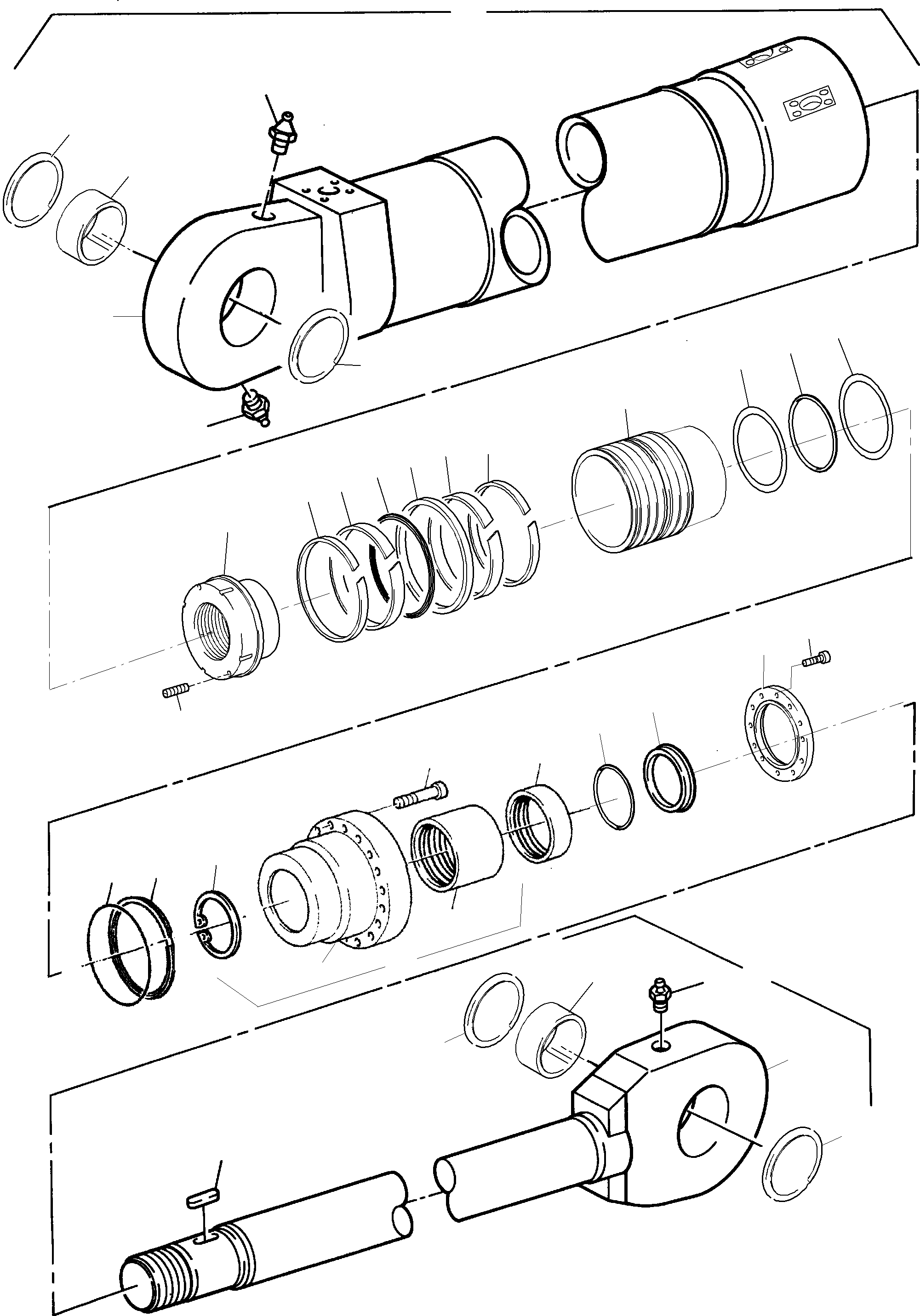 Sealing flange assy. incl. fig-nos. 10-12 922 269 40 KOMATSU