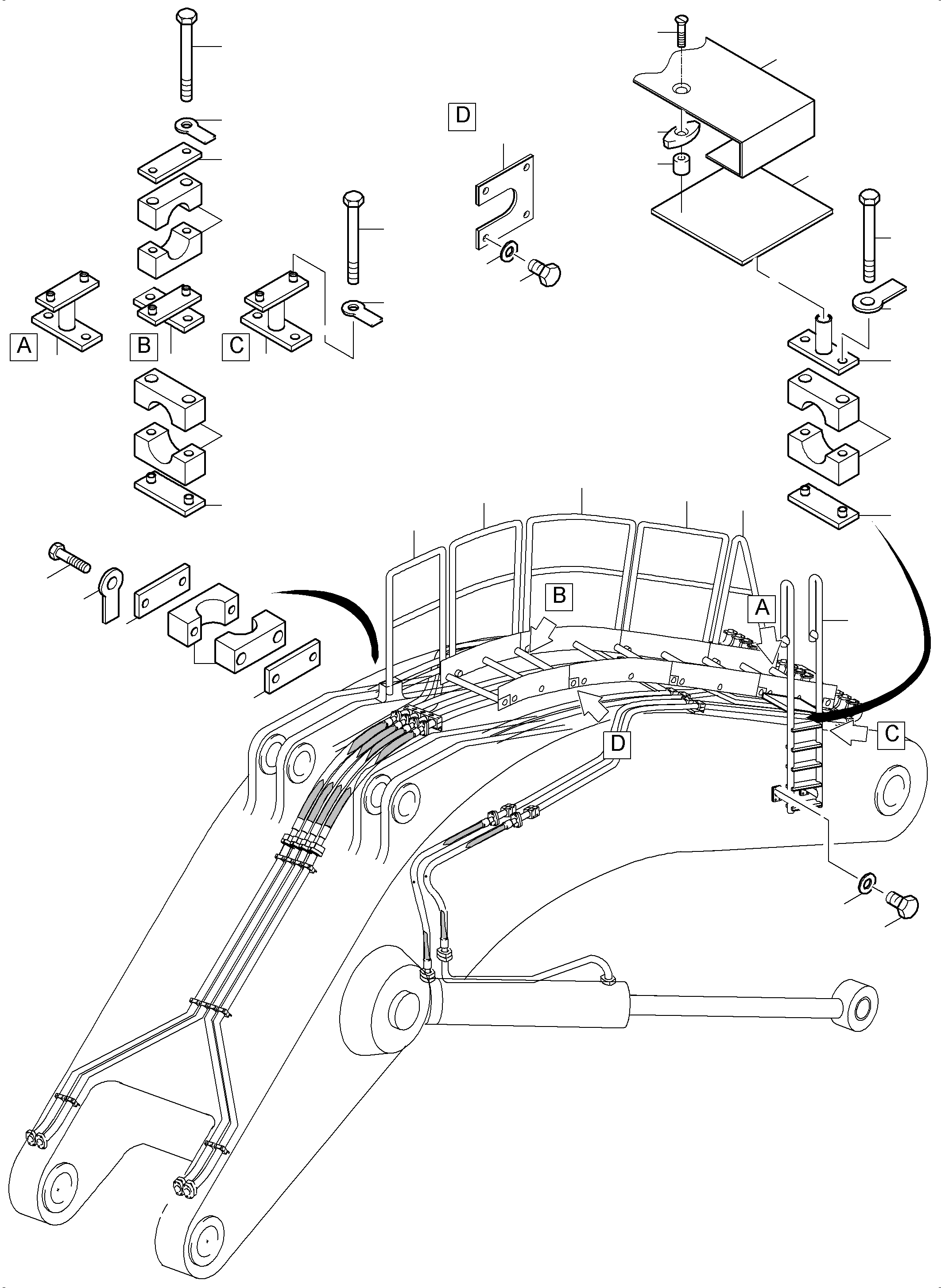 Лестница 936 989 40 KOMATSU