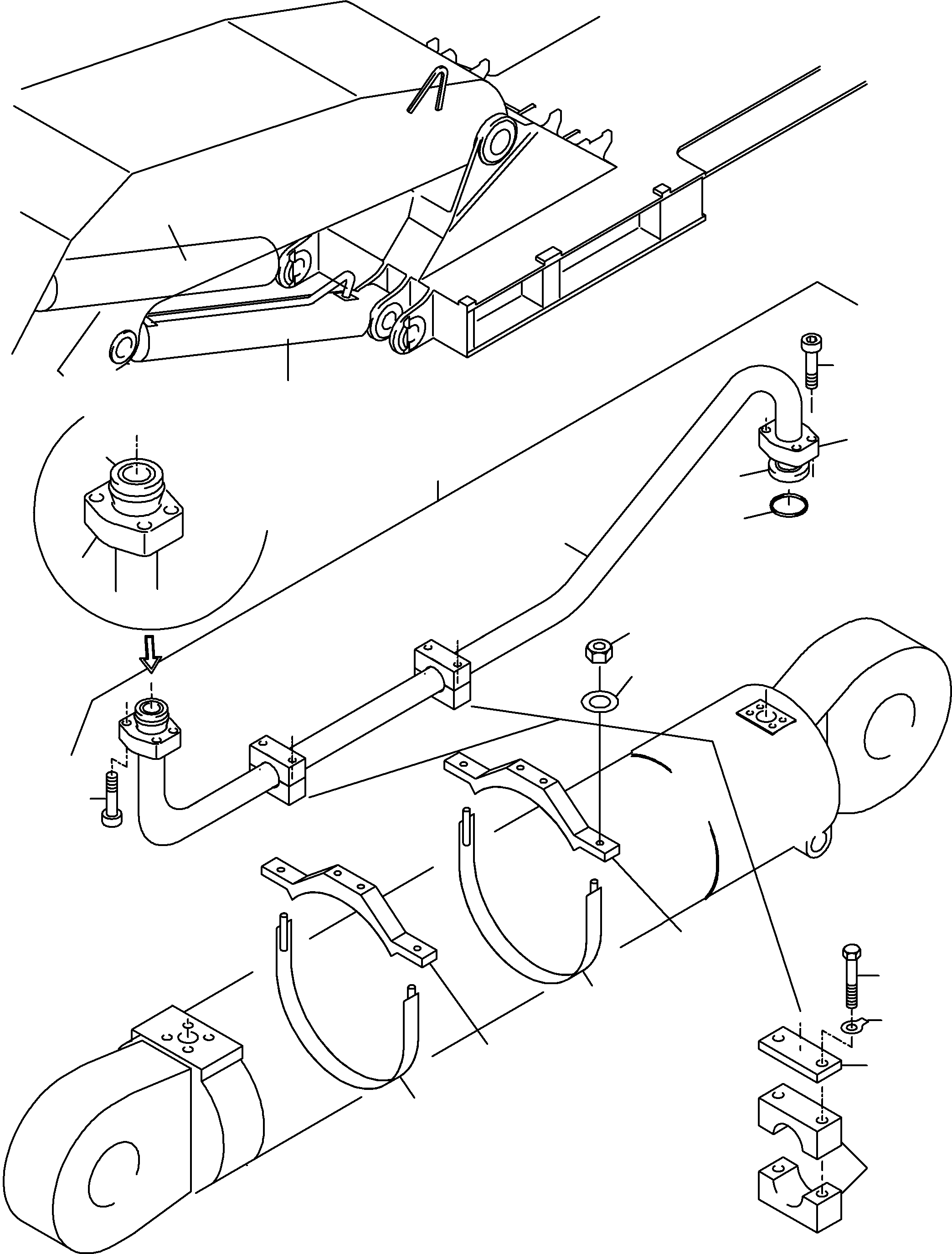 Piping assy consist of fig.nos 05-20 932 451 40 KOMATSU