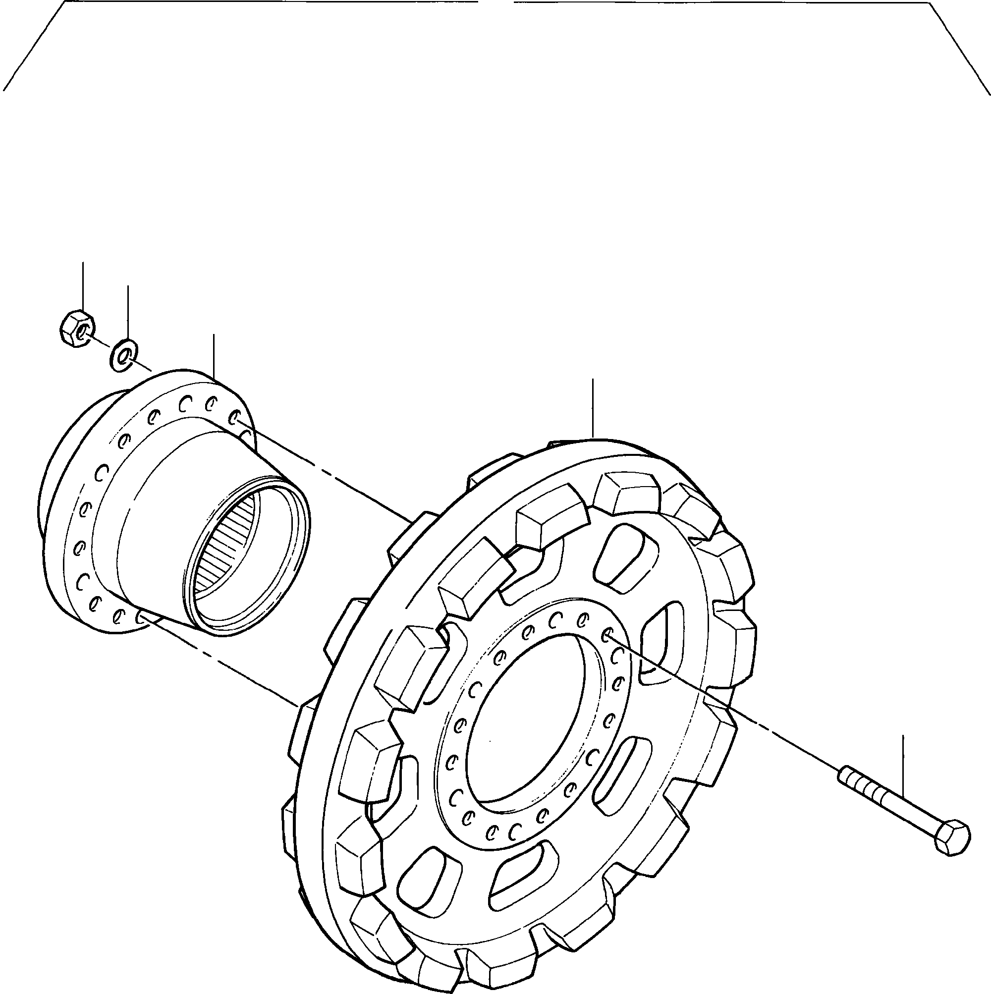Drive sprocket assy. TT (cold weather design) 933 623 40 KOMATSU
