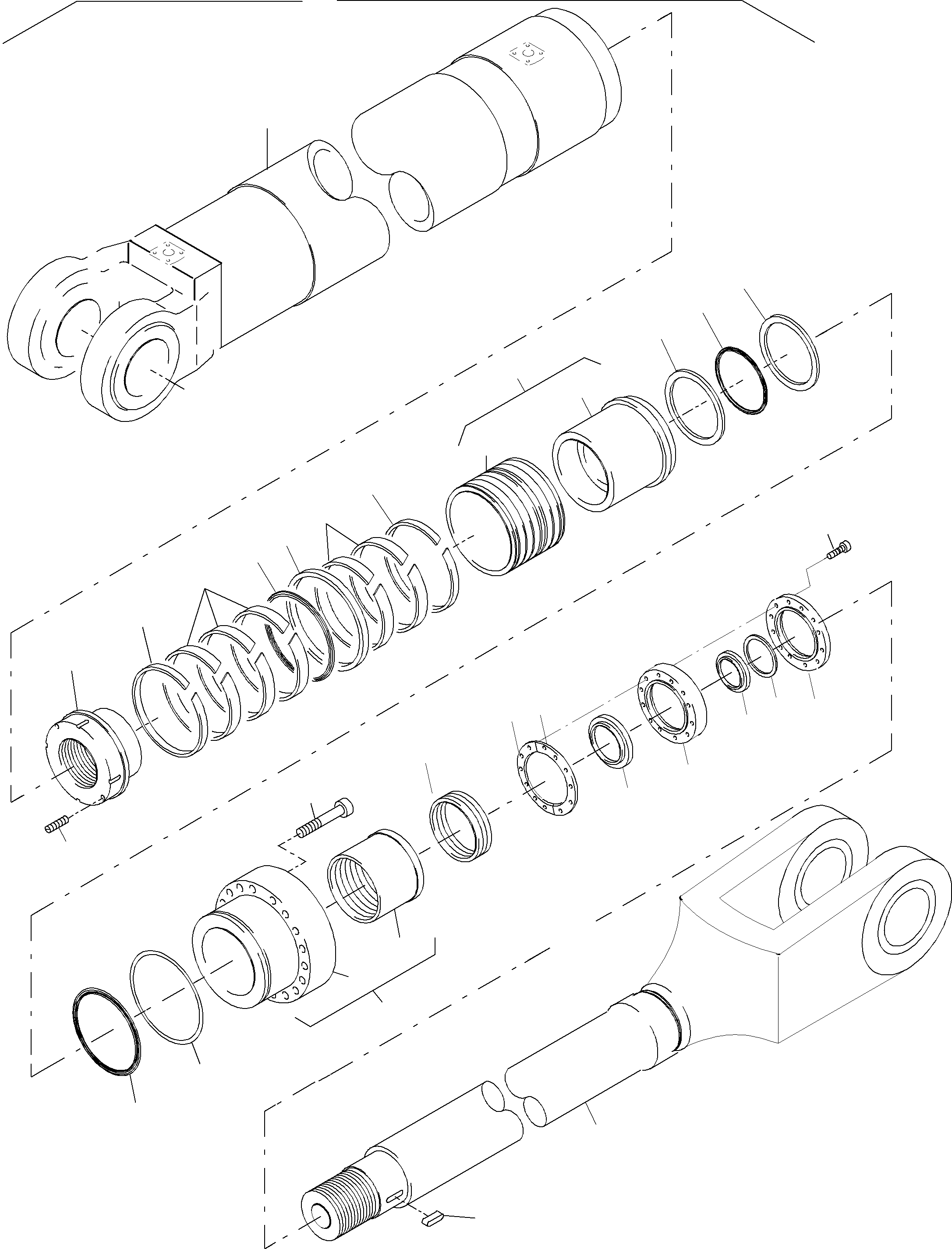 Piston rod assy. fig-nos: 28 ,30 794 781 73 KOMATSU