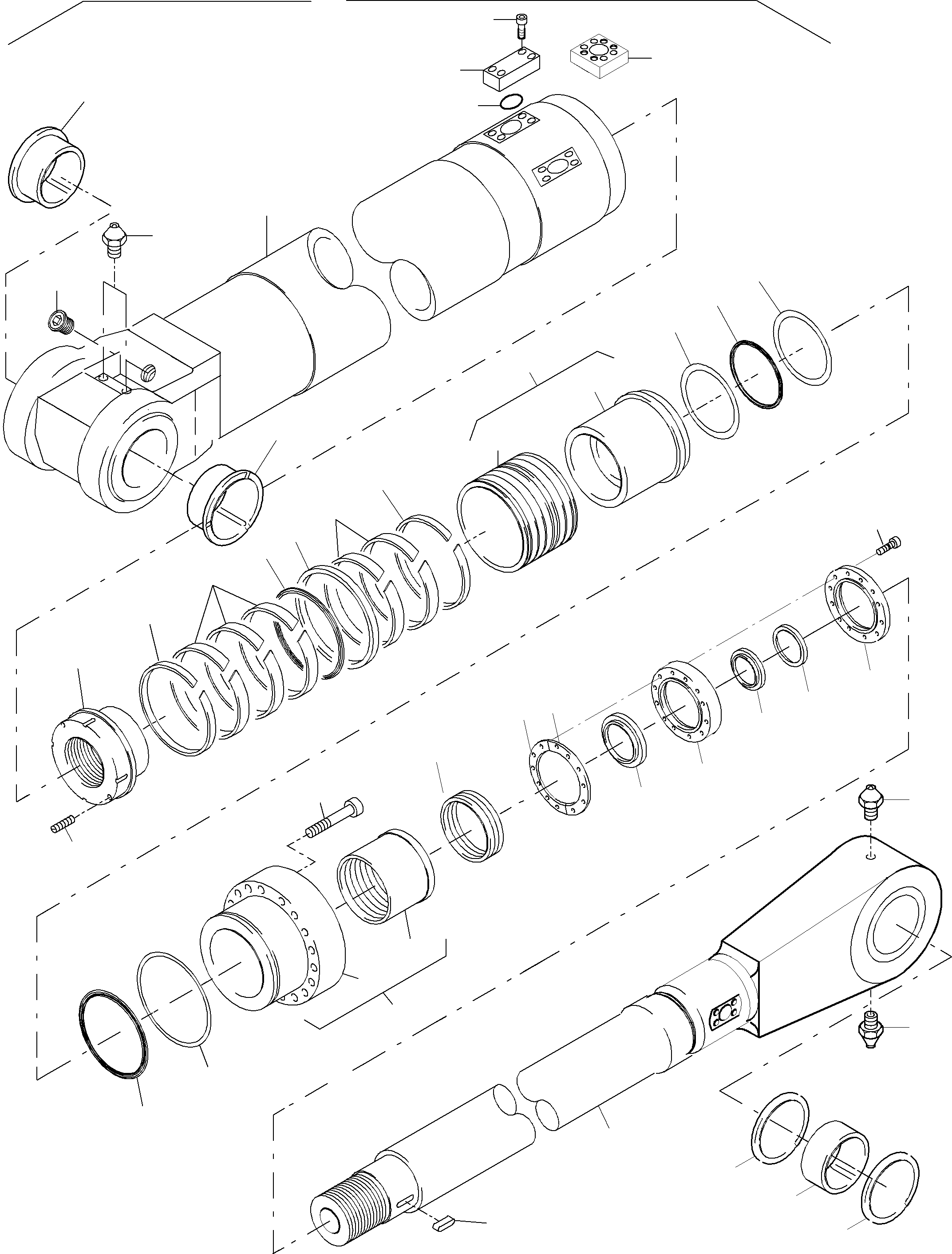 Piston rod assy. fig-nos: 28,30,41,50,51 794 783 73 KOMATSU