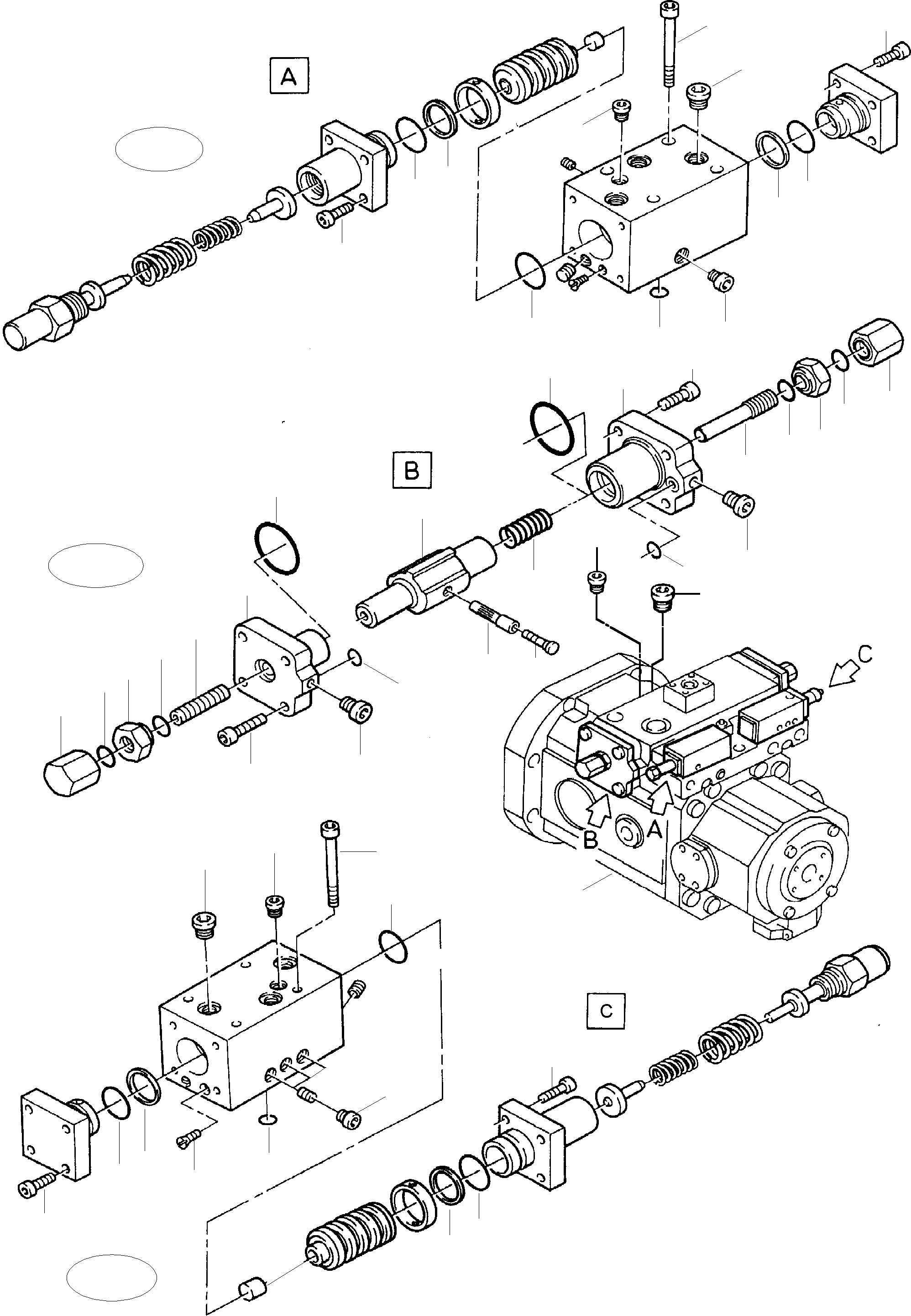 Hydro pump, set for working altitude of 3200m 938 401 40 KOMATSU