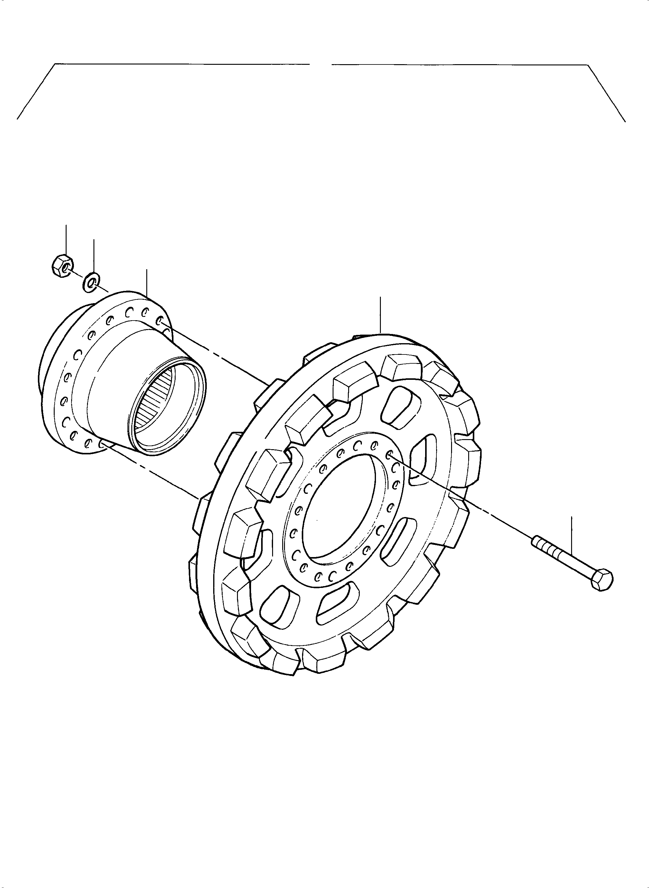 Drive sprocket 927 898 40 KOMATSU
