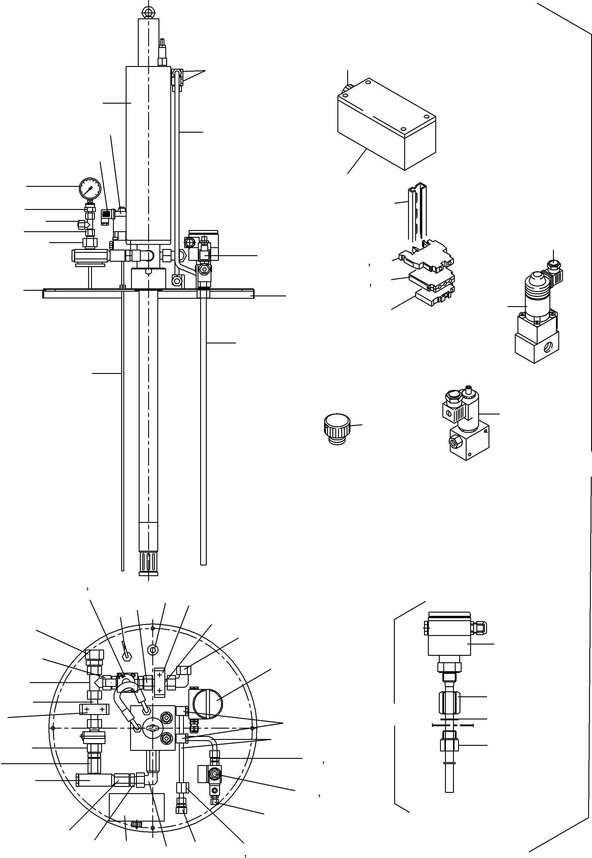 Sensor capacitiv with Kabel 940 733 40 KOMATSU