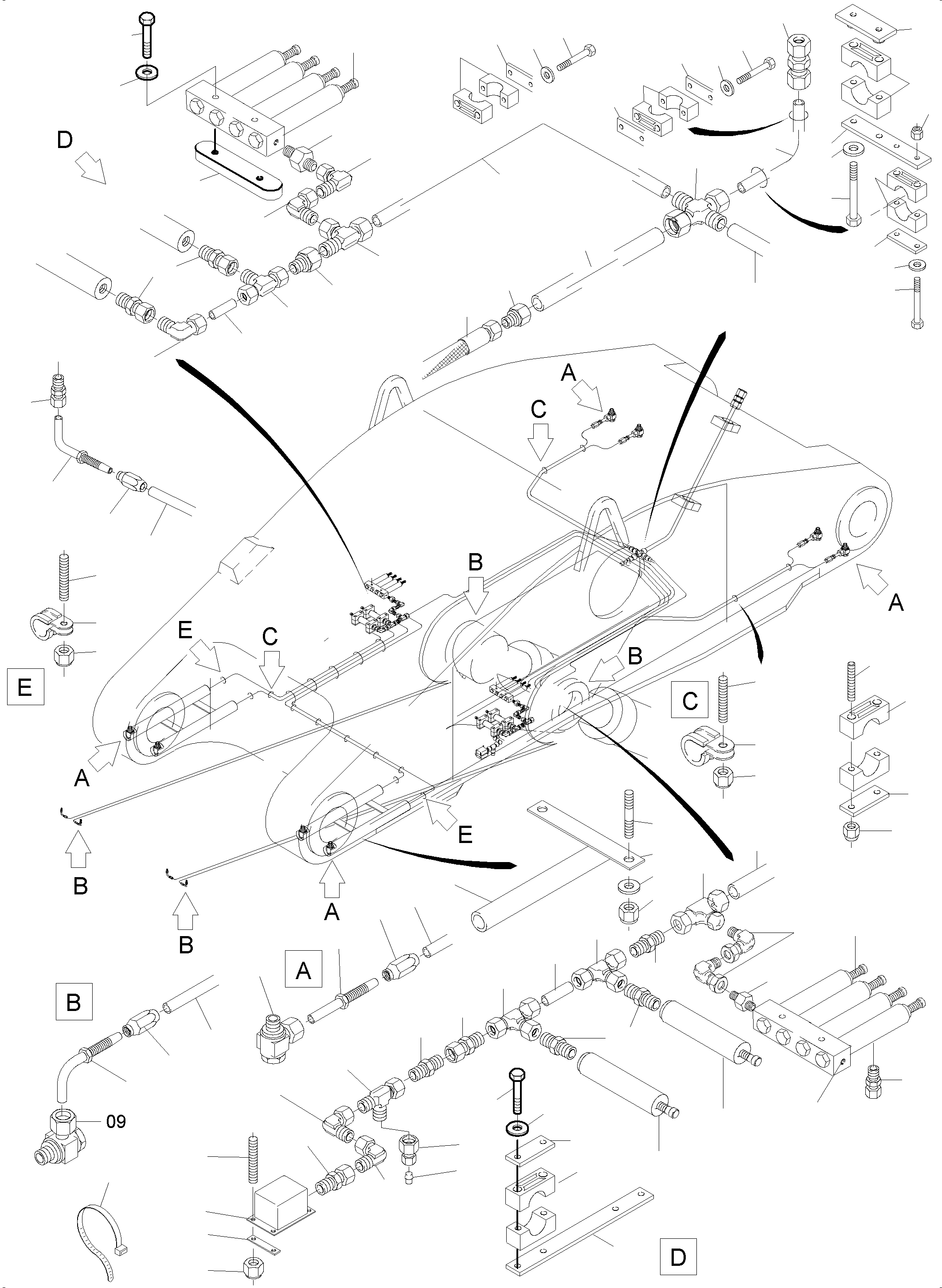 Union Ø 25 942 856 40 KOMATSU