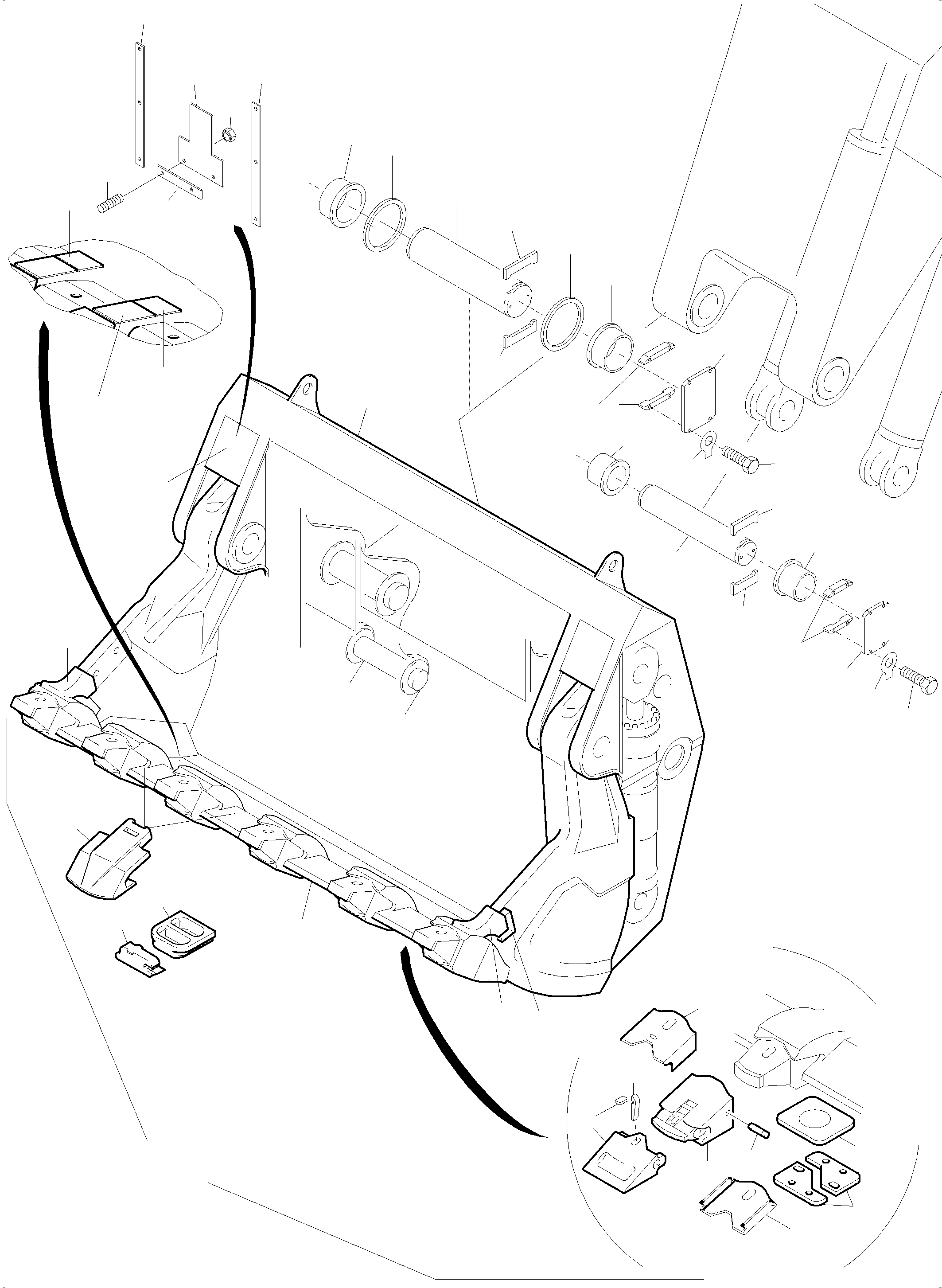 Bucket clam 793 283 73 KOMATSU