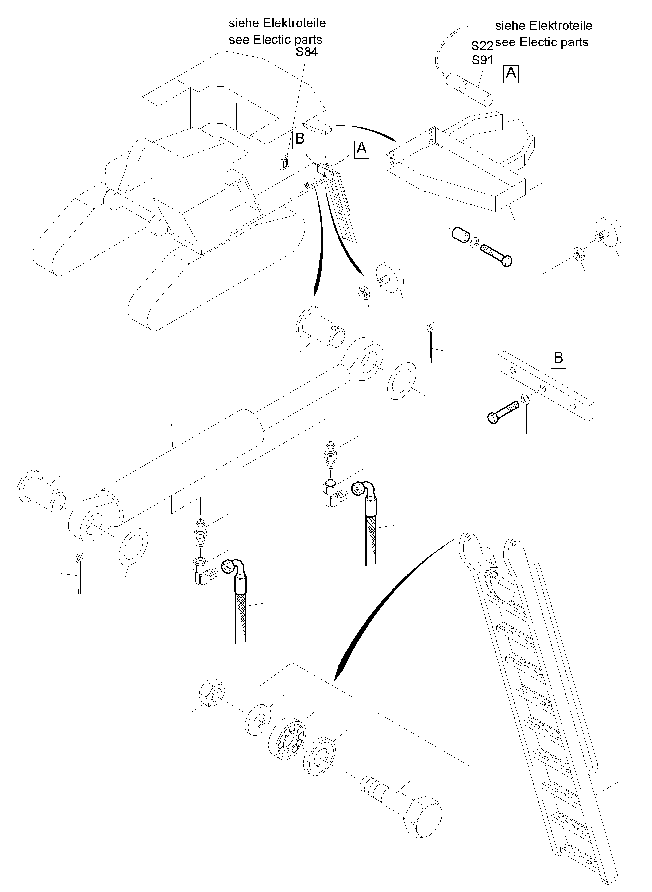 Лестница 945 351 40 KOMATSU