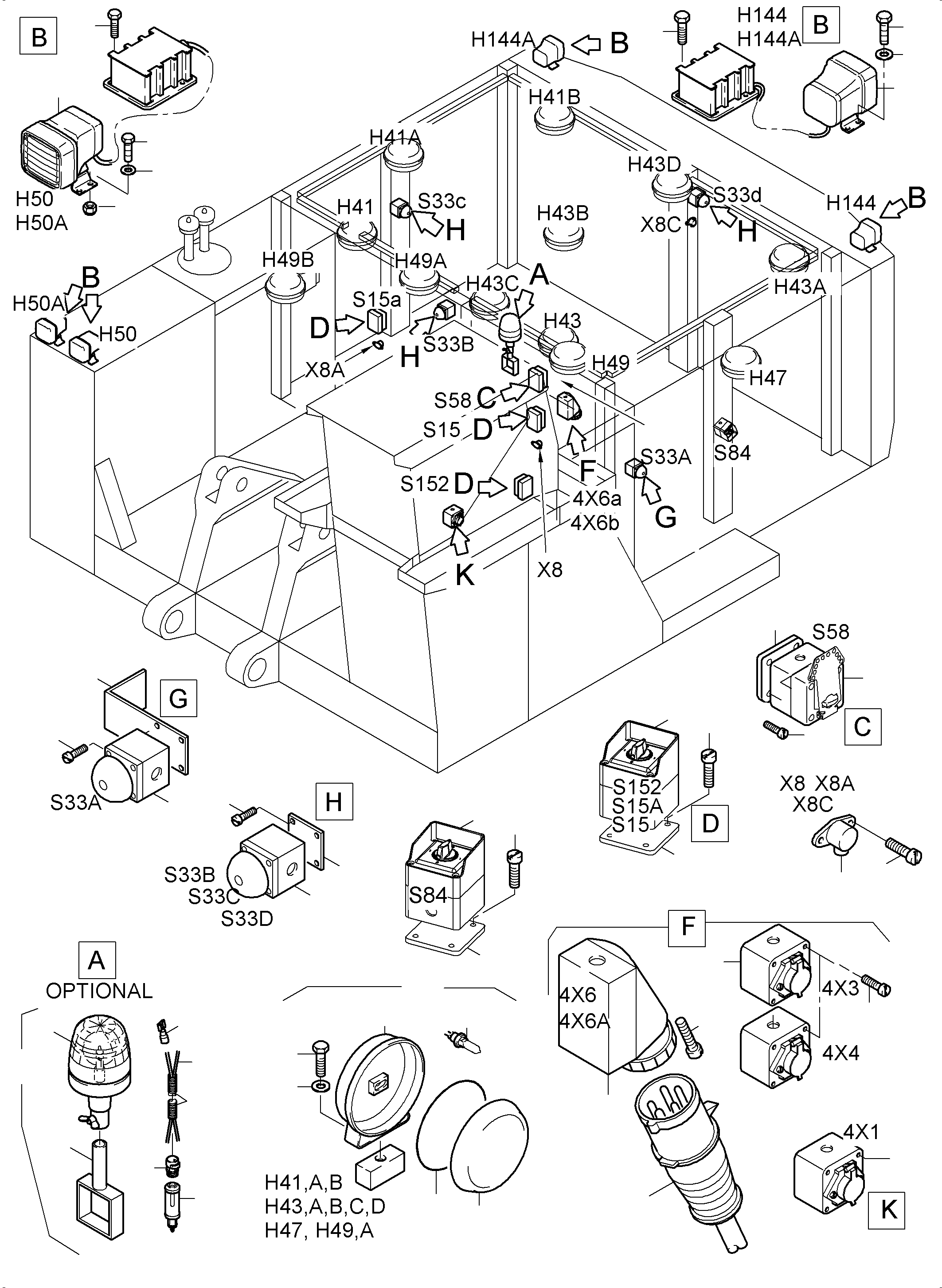 Cable sleeve 056 059 40 KOMATSU