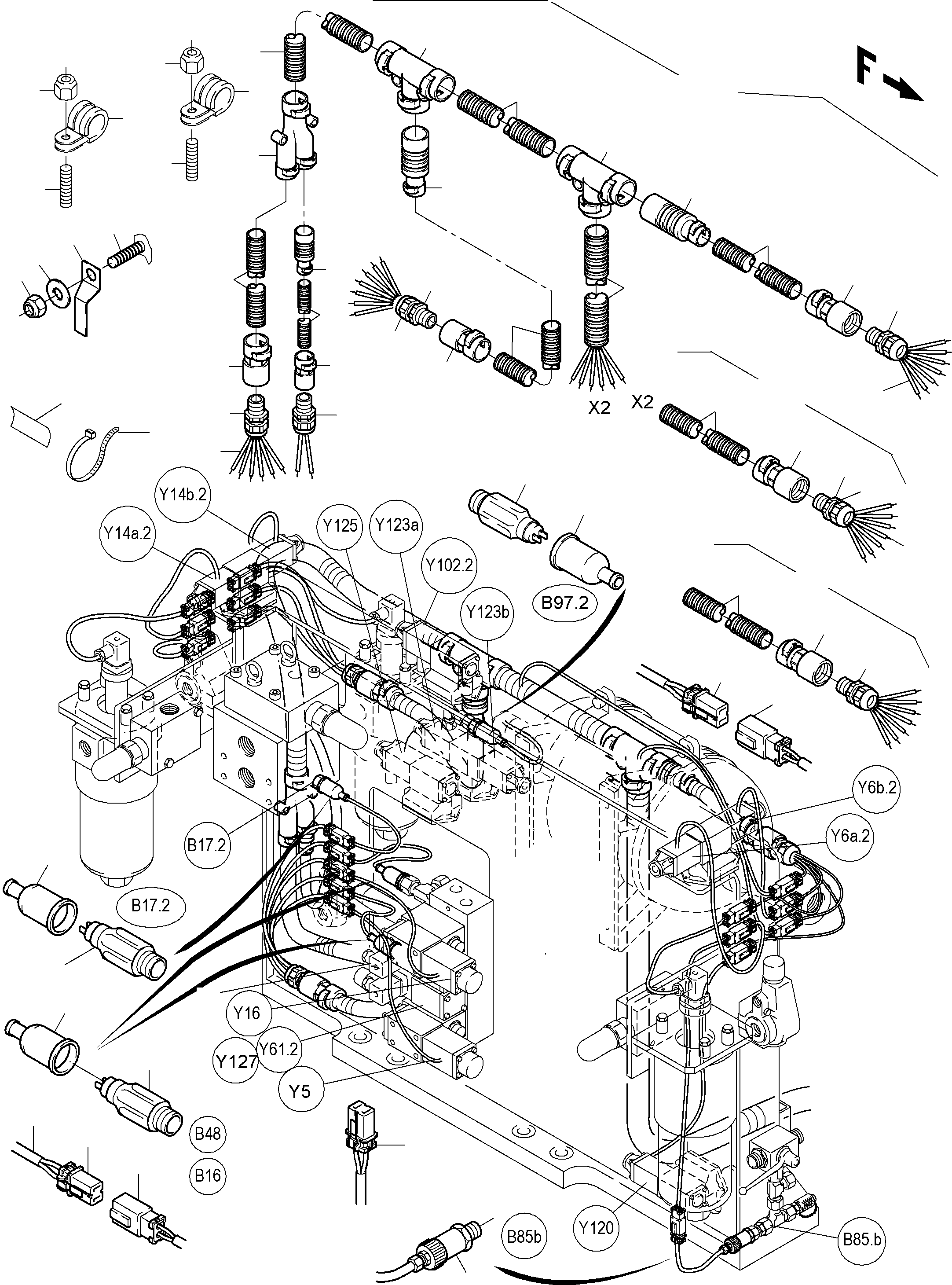 Кабельное соединение 932 678 40 KOMATSU