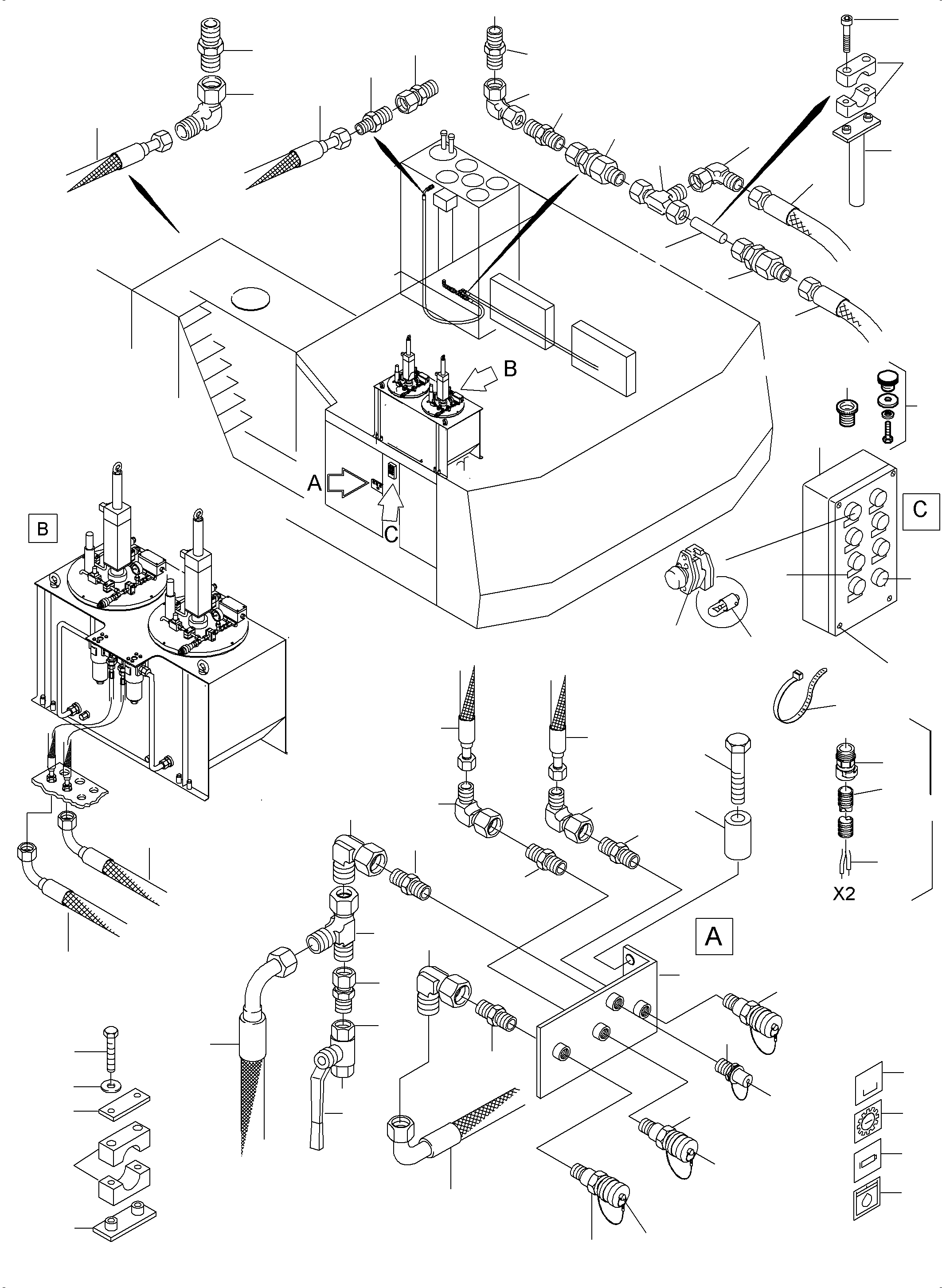 Harness Refueling TT 923 571 40 KOMATSU