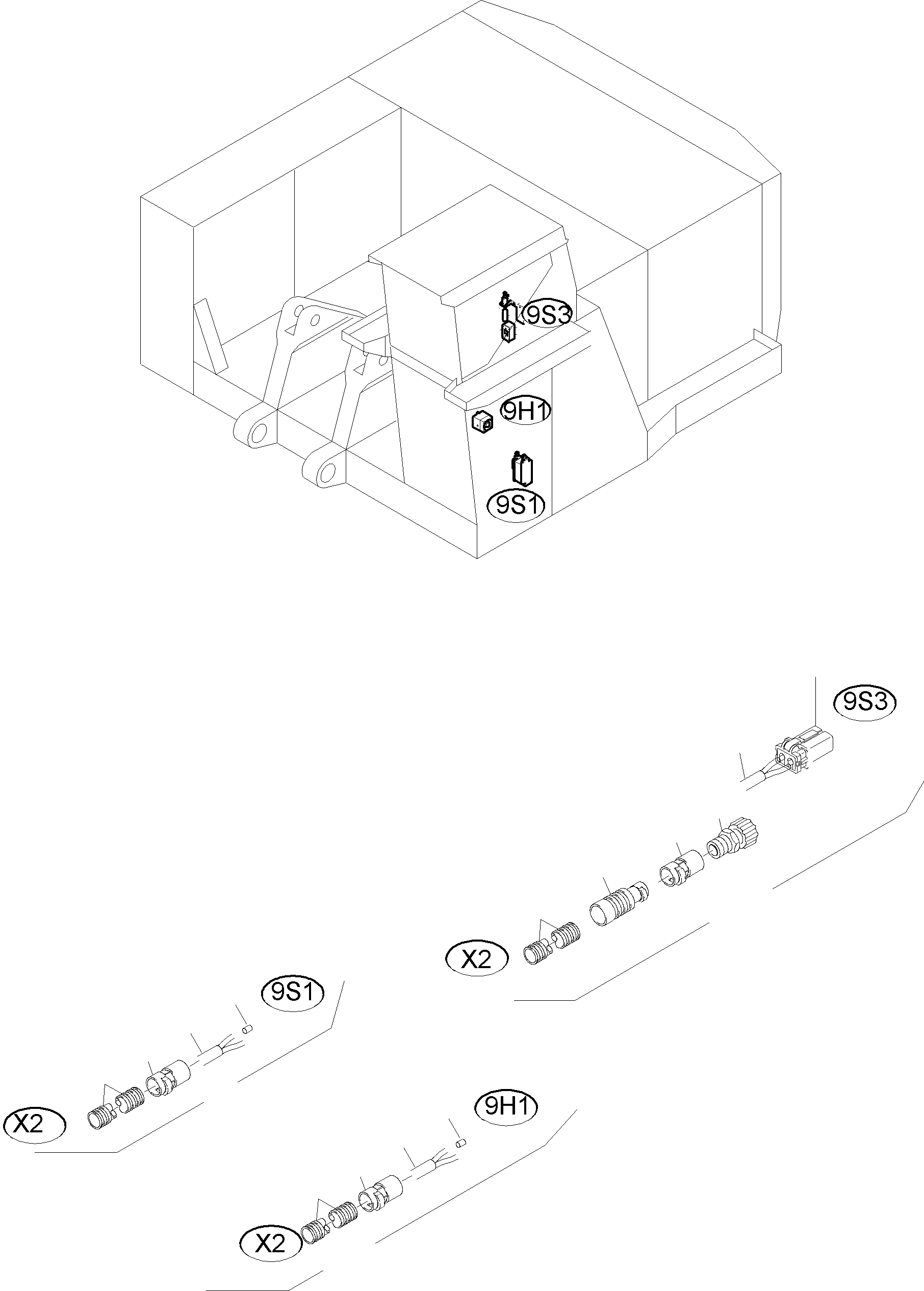 Harness - Fire-Wire 921 554 40 KOMATSU