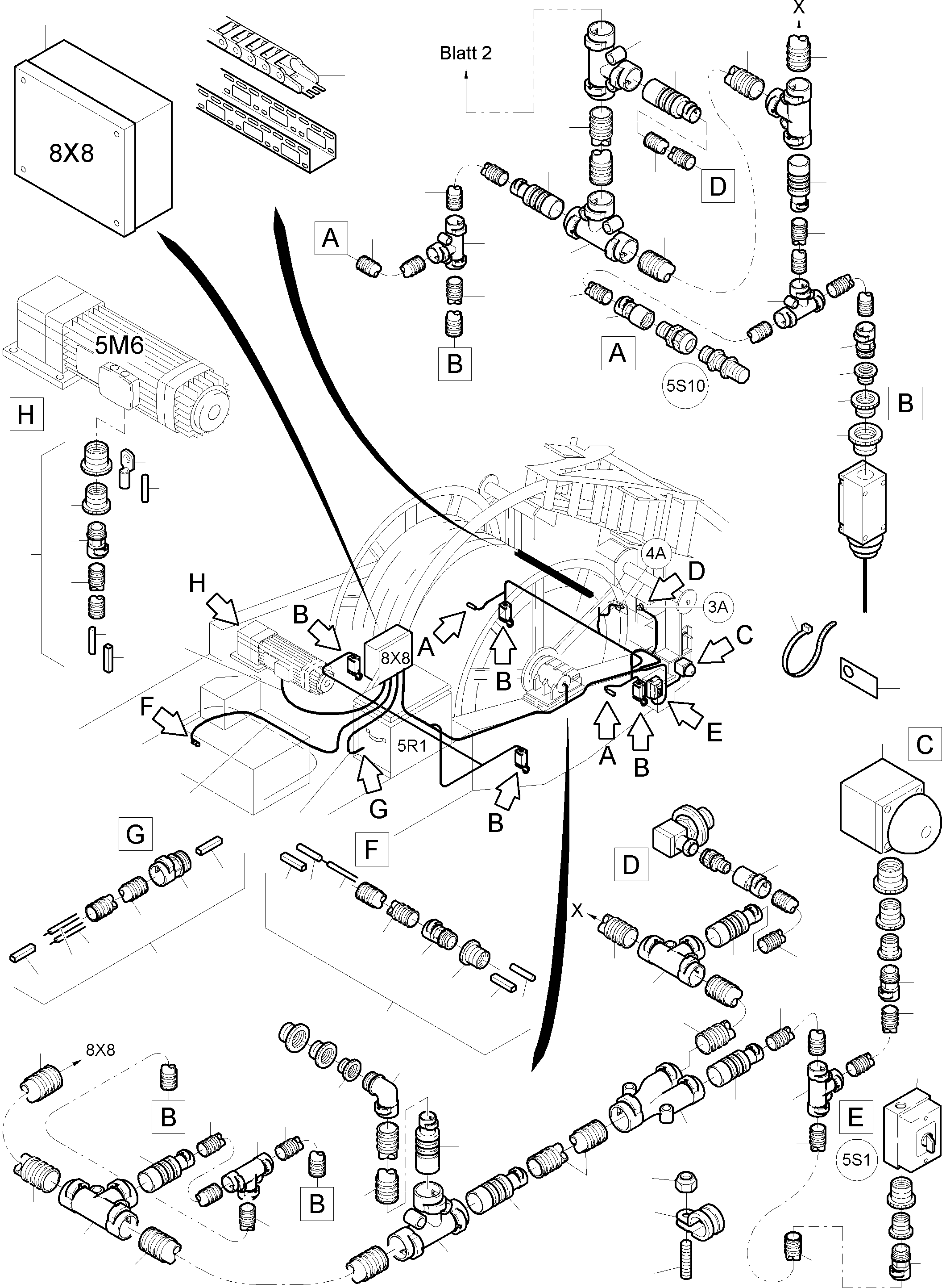 Mounting set with Plate 940 697 40 KOMATSU