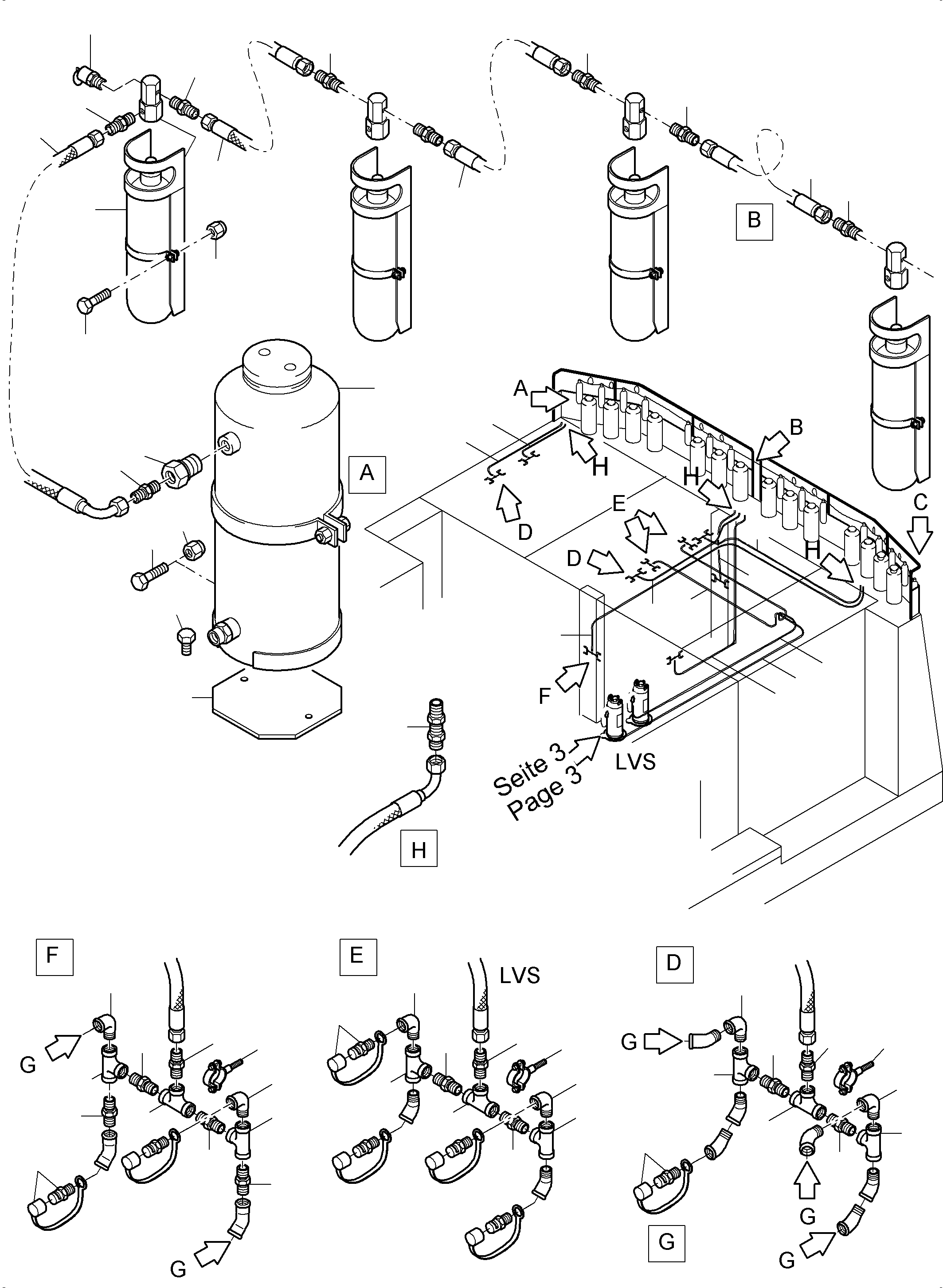 Шланг в сборе 796 720 73 KOMATSU
